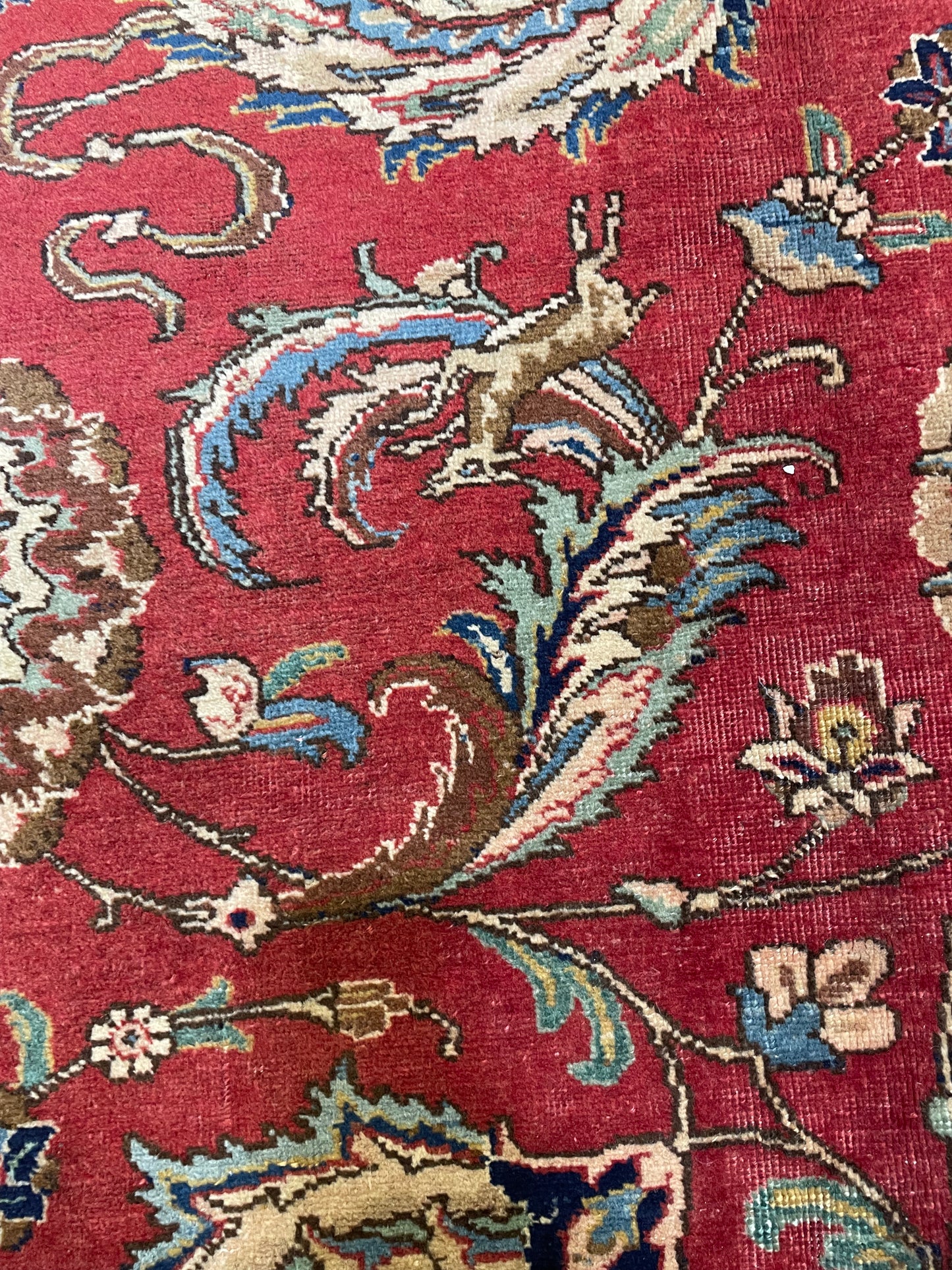Hand-Knotted Wool Rug Tabriz 9'6" x 12'10"