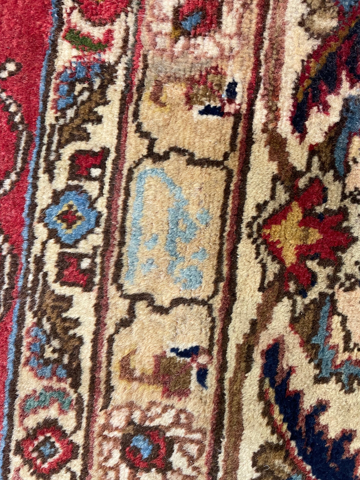Hand-Knotted Wool Rug Tabriz 9'6" x 12'10"