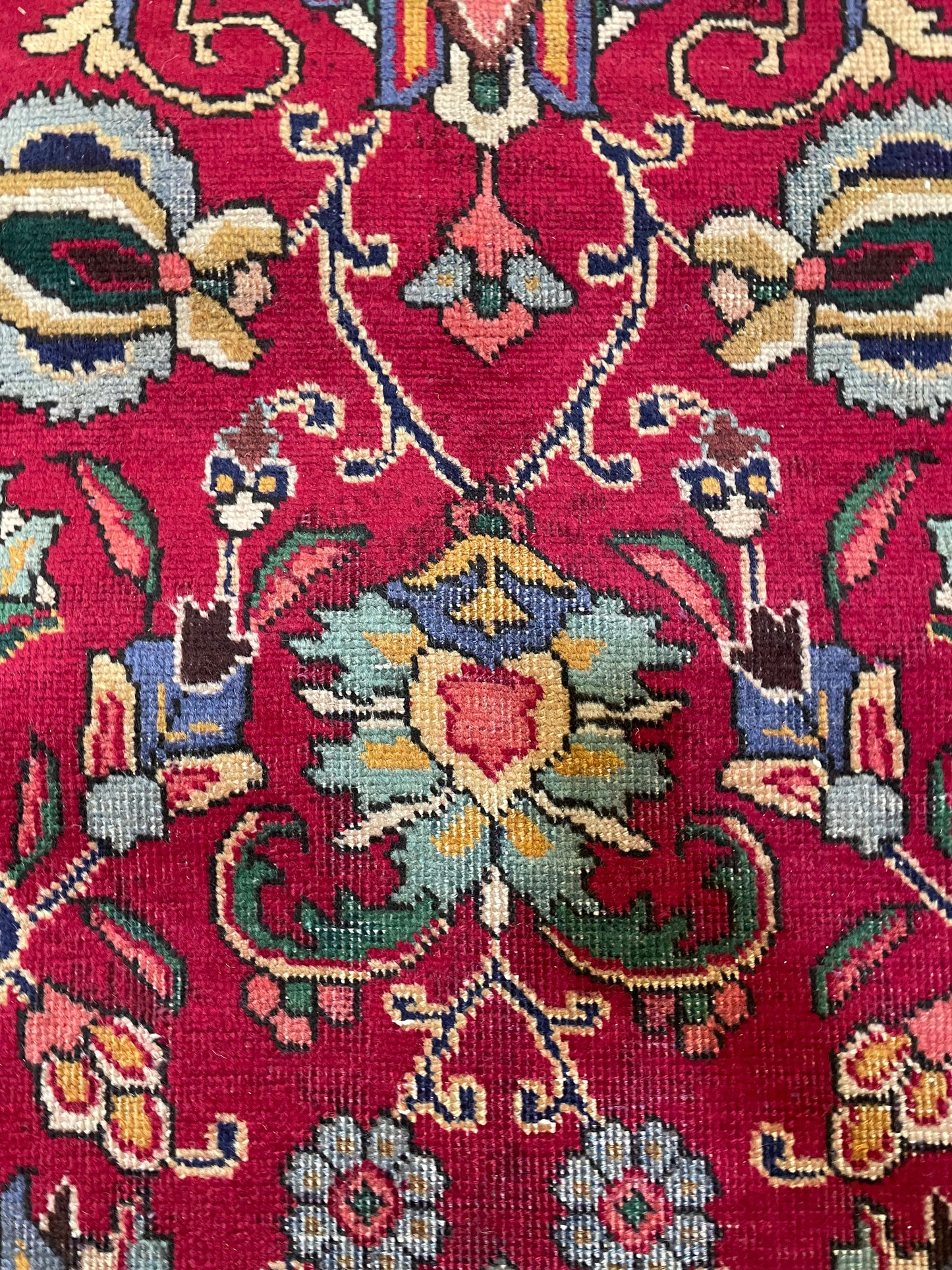 Hand-Knotted Wool Rug Tabriz 9'9" x 13'10"