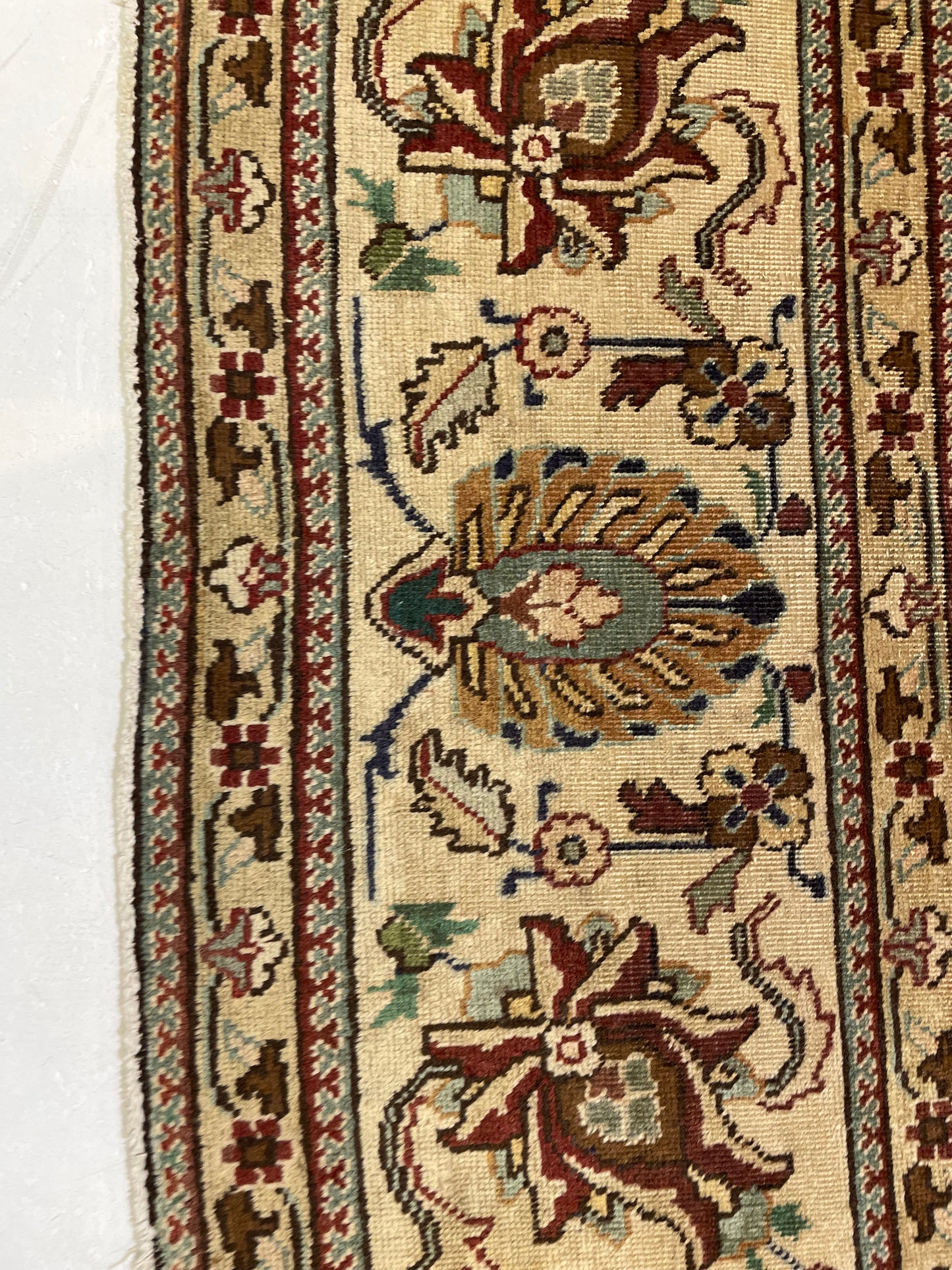 Hand-Knotted Wool Rug Tabriz 9'9" x 12'4"