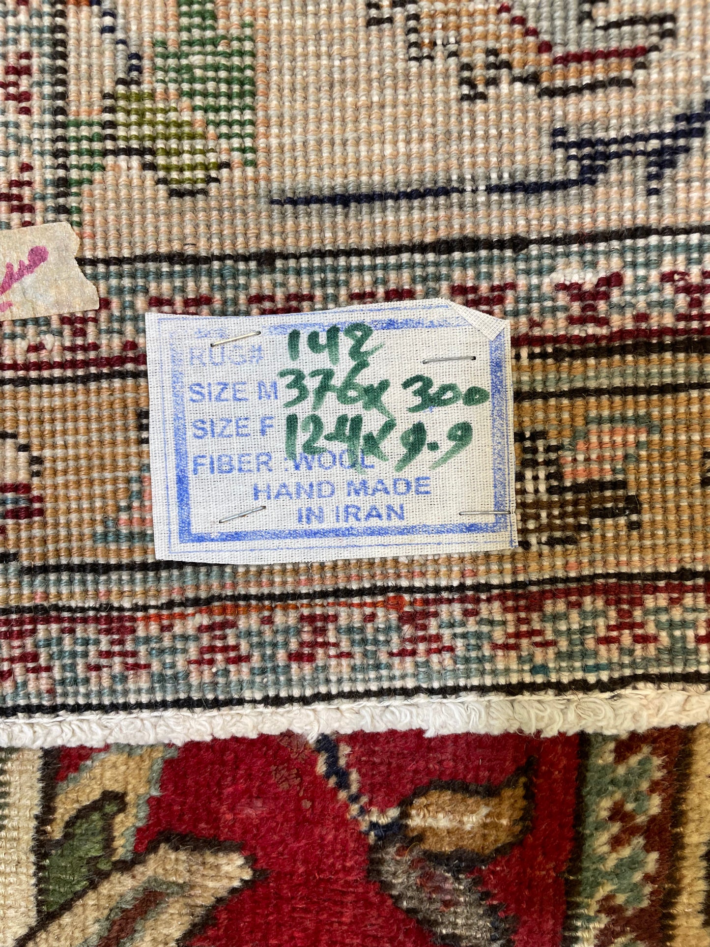 Hand-Knotted Wool Rug Tabriz 9'9" x 12'4"
