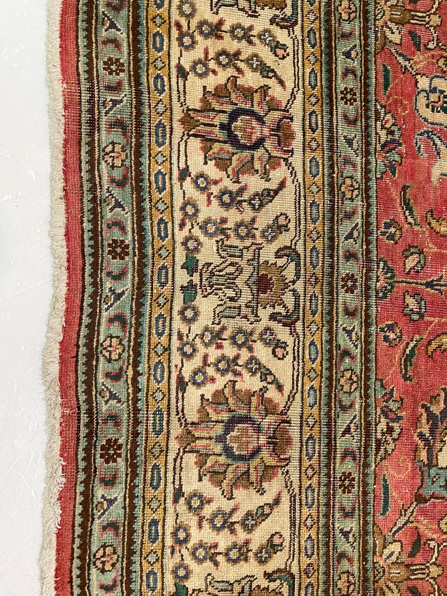 Hand-Knotted Wool Rug Tabriz 9'2" x 12'6"