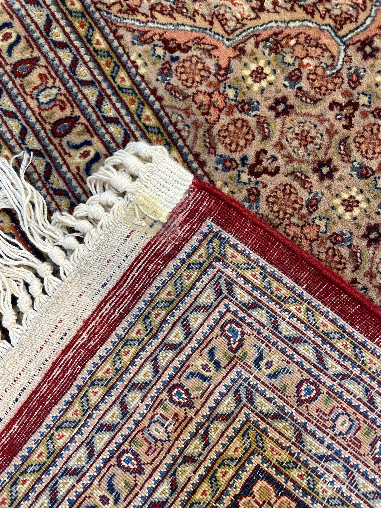 Hand-Knotted Wool Area Rug Mahi High Density Square 8'2" x 8'6"