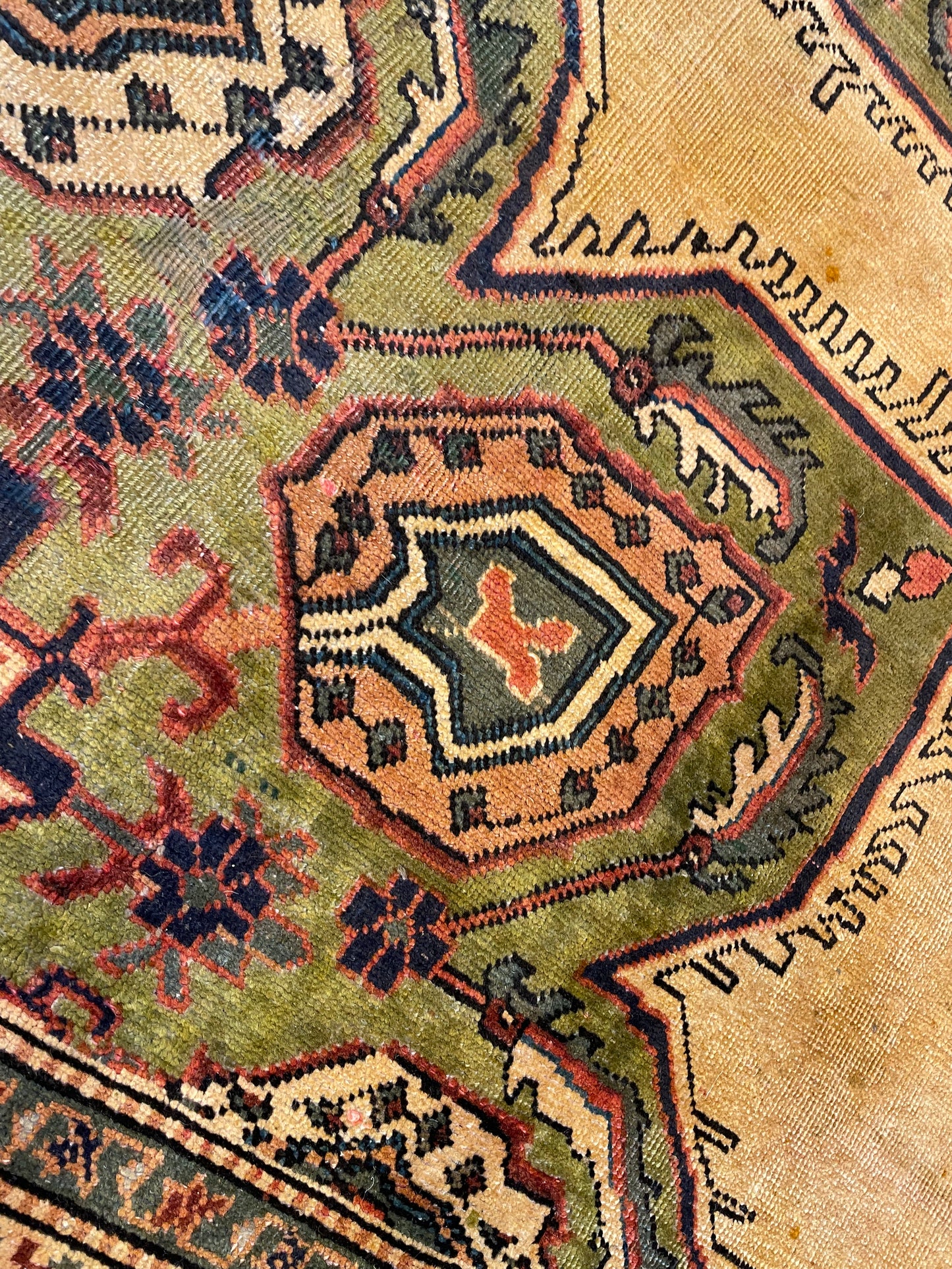 Hand-Knotted Wool Area Rug Meshkin 7'8" x 10'7"