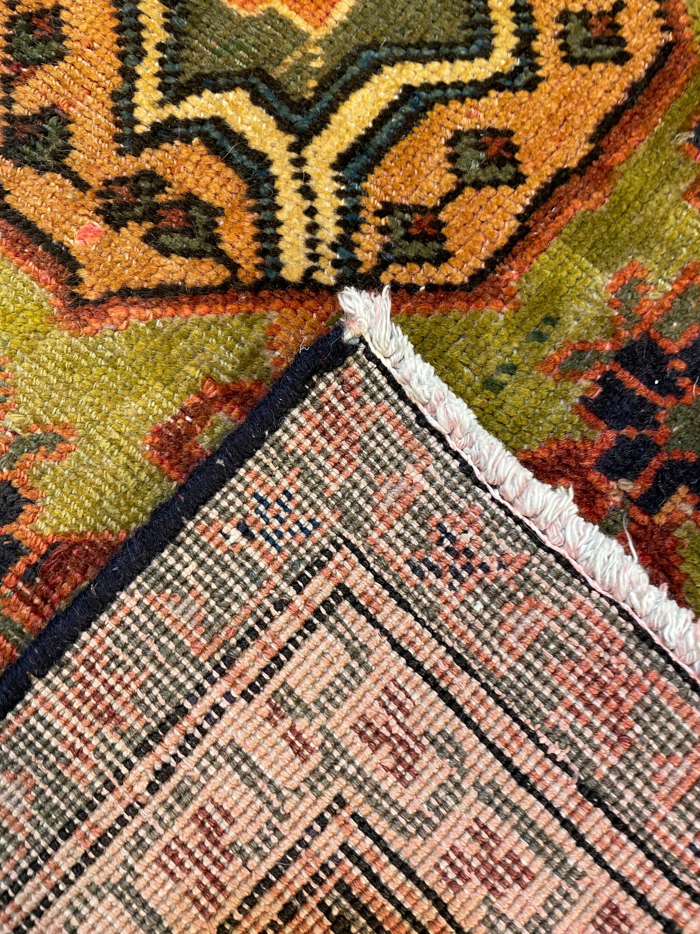 Hand-Knotted Wool Area Rug Meshkin 7'8" x 10'7"