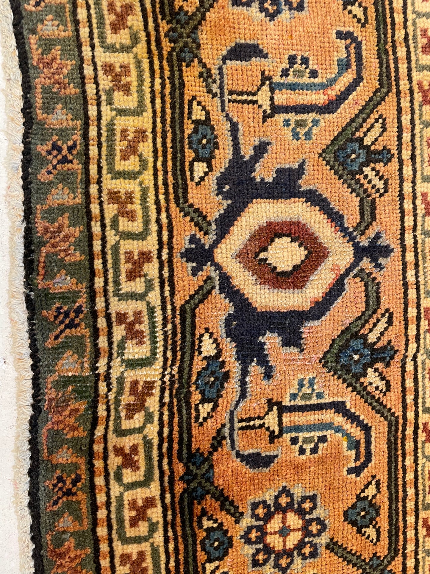 Hand-Knotted Wool Area Rug Meshkin 7'8" x 10'7"