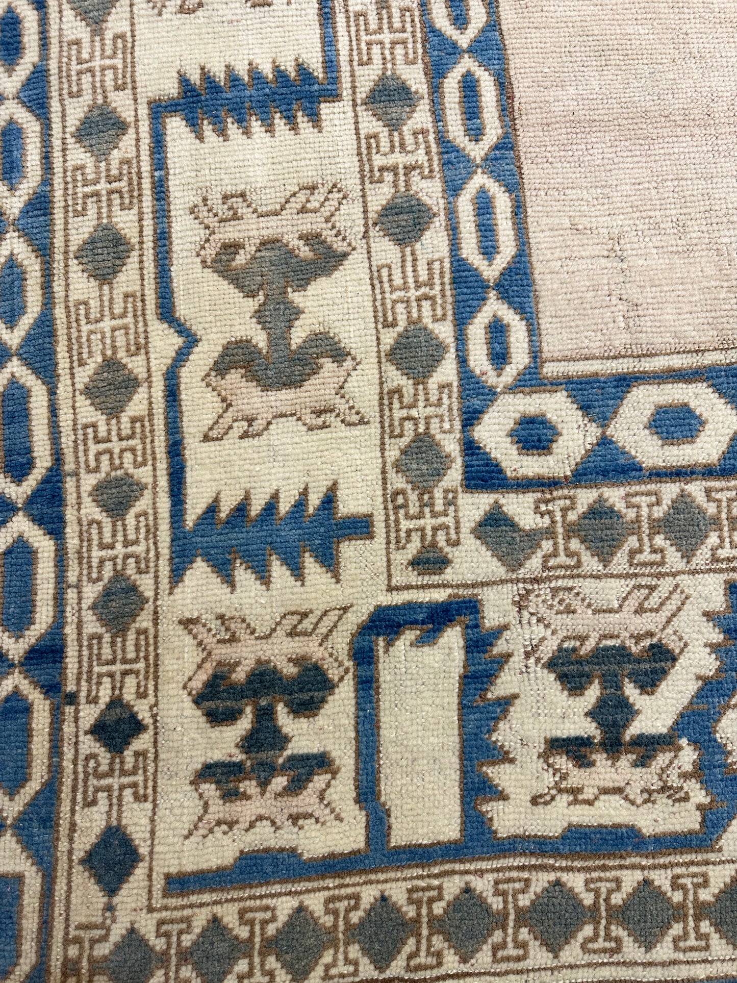 Hand-Knotted Wool Rug Turkish Oushak 13'3" x 15'5"