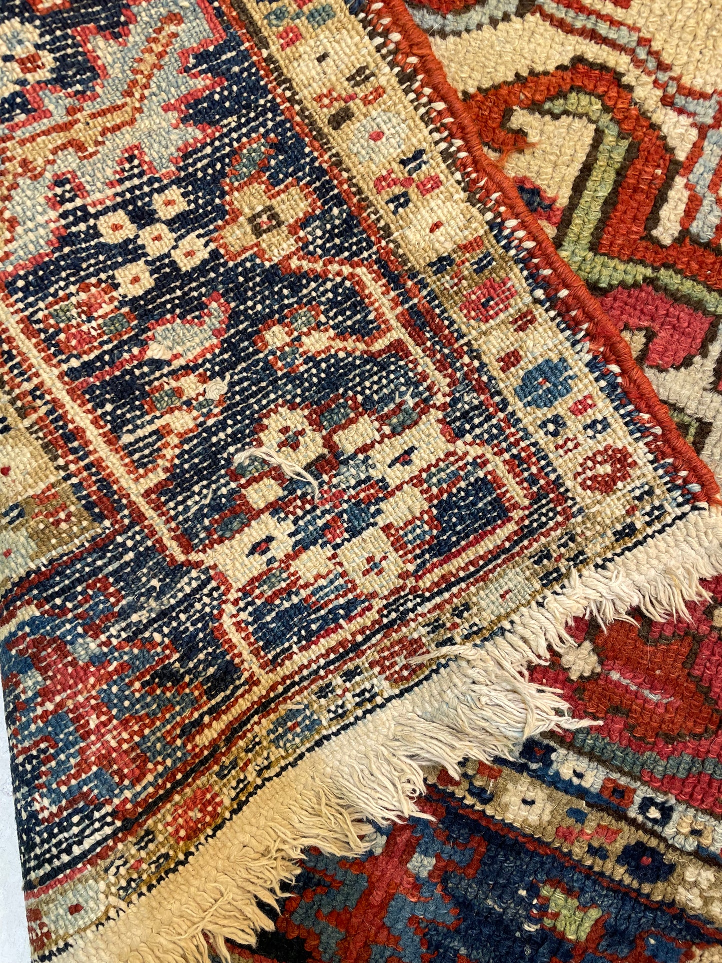 Hand-Knotted Wool Area Rug Heriz 8' x 10'9"
