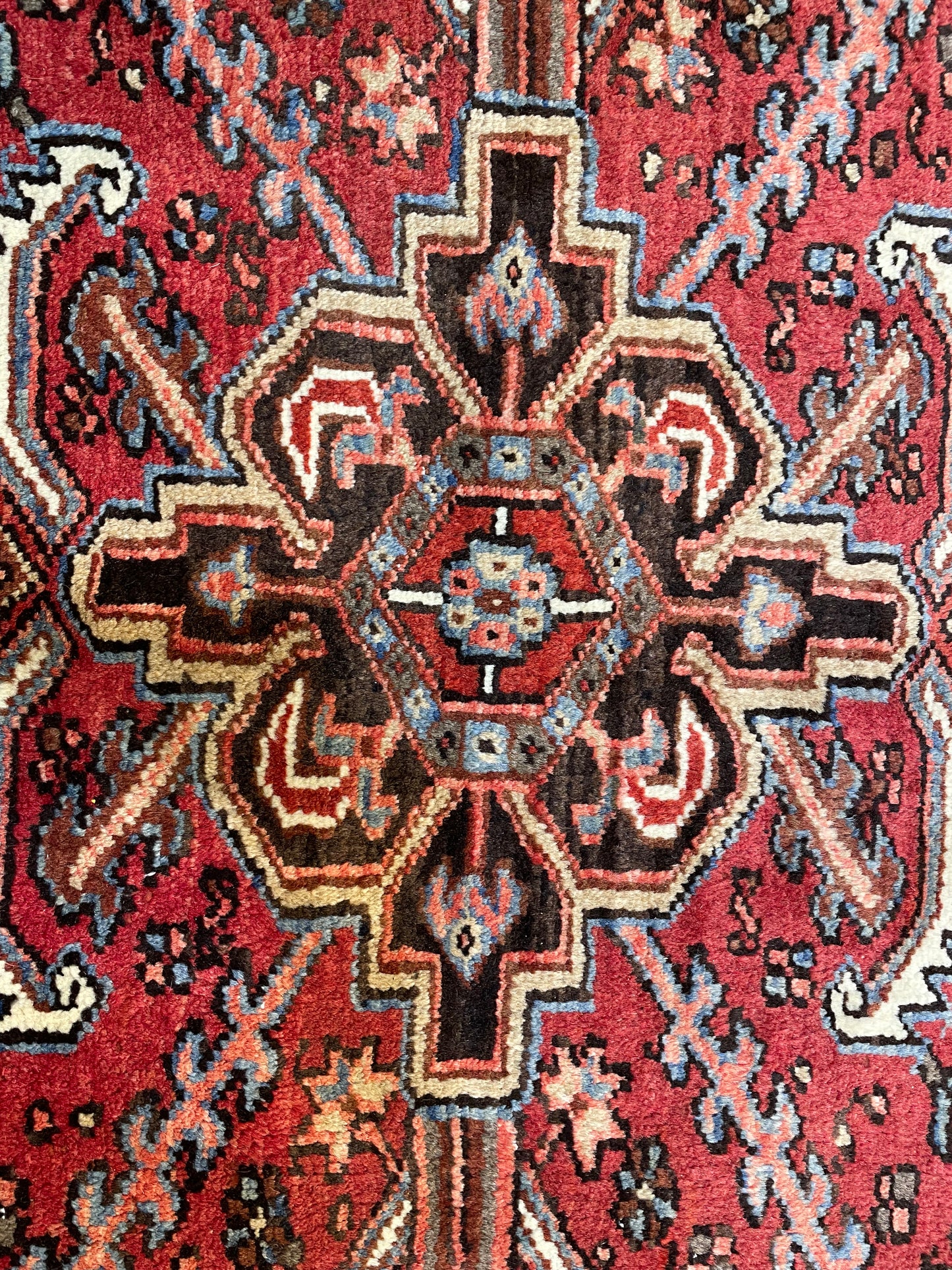 Hand-Knotted Wool Area Rug Heriz 8' x 11'2"