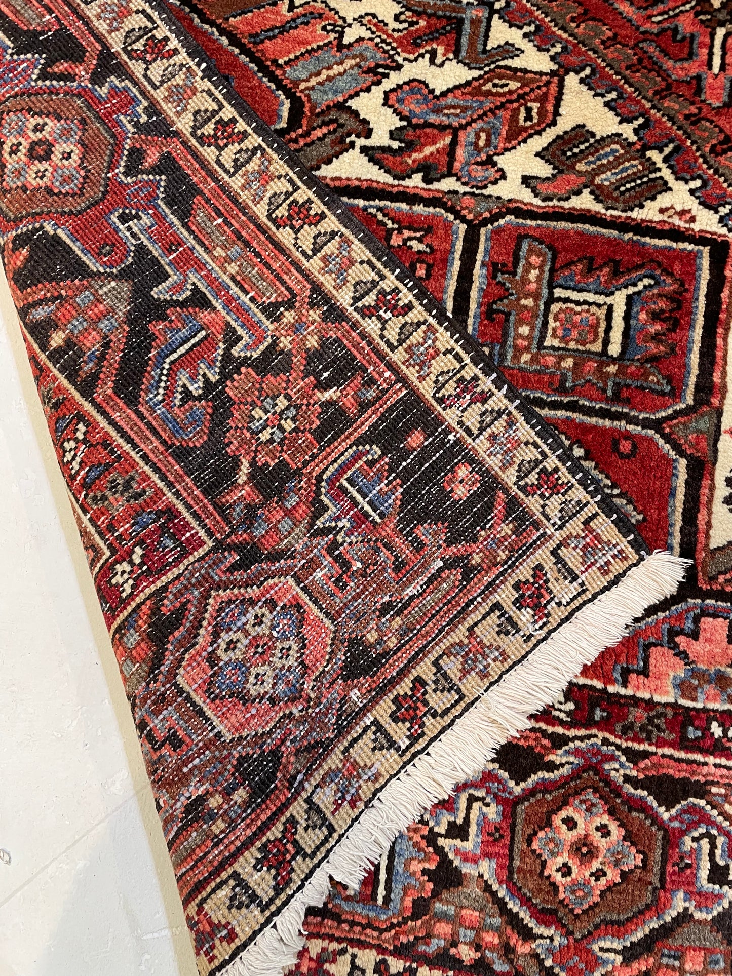 Hand-Knotted Wool Area Rug Heriz 8' x 11'2"