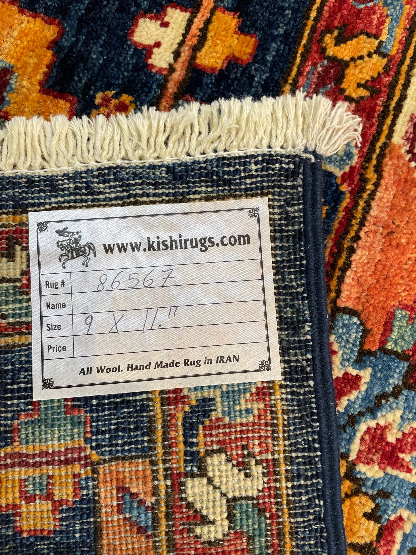 Hand-Knotted Wool Area Rug Antique Heriz Serapi 9' x 11'11"