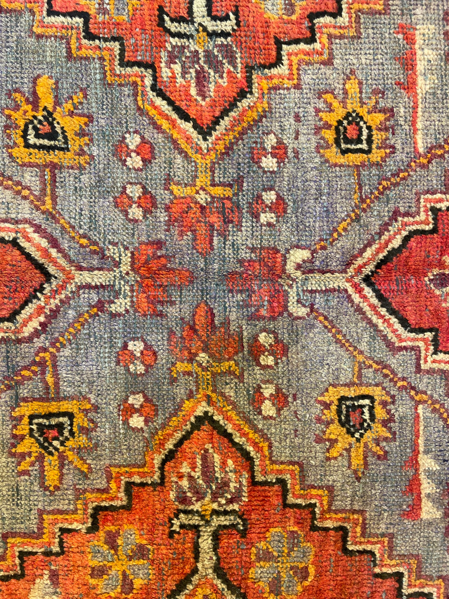 Hand-Knotted Wool Antique Rug Khotan Samarkand Collectible 5'1" x 9'1"