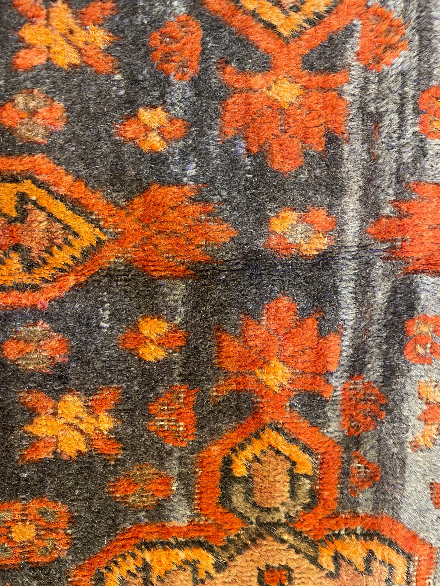 Hand-Knotted Wool Area Rug Antique Khotan Samarkand Collectible 5'3" x 10'2"