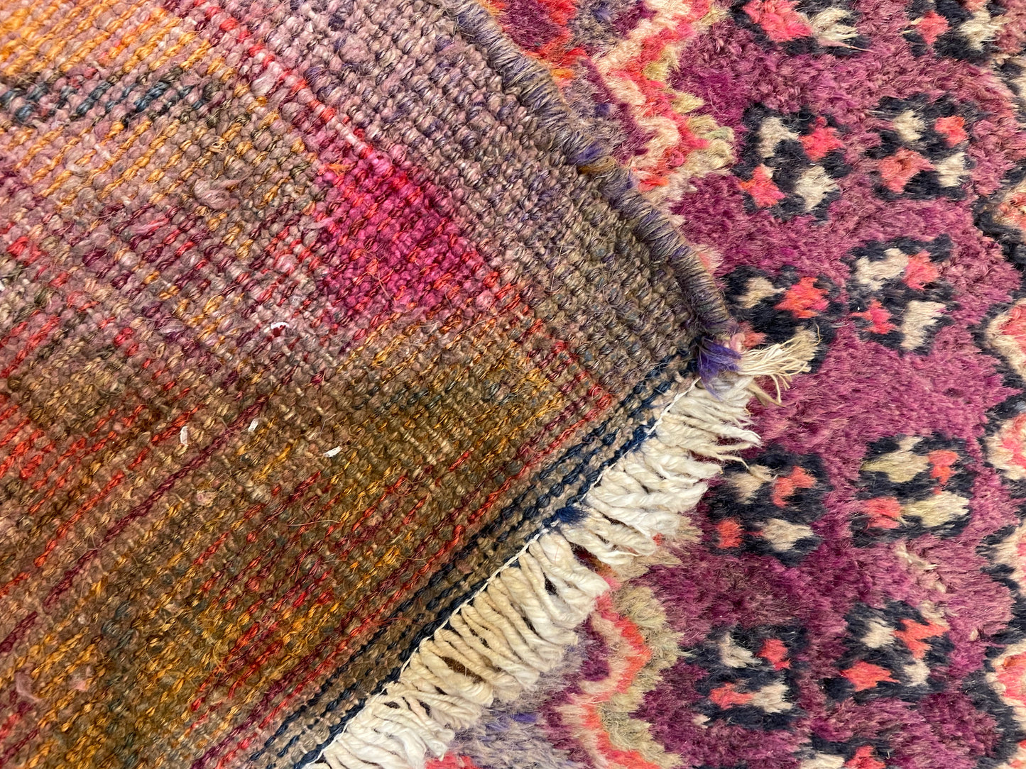 Hand-Knotted Wool Area Rug Antique Khotan Samarkand Collectible 5' x 8'7"
