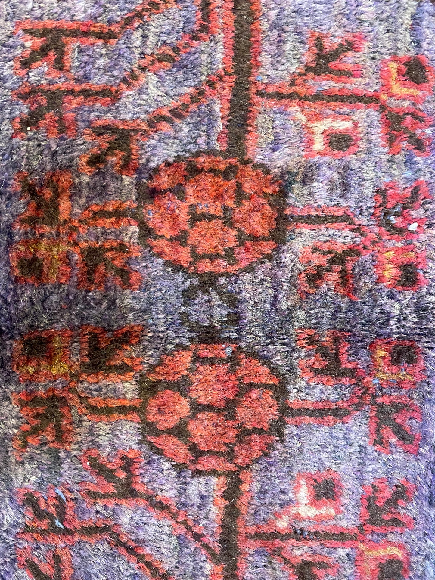 Hand-Knotted Wool Area Rug Antique Khotan Samarkand Collectible 5'5" x 10'9"