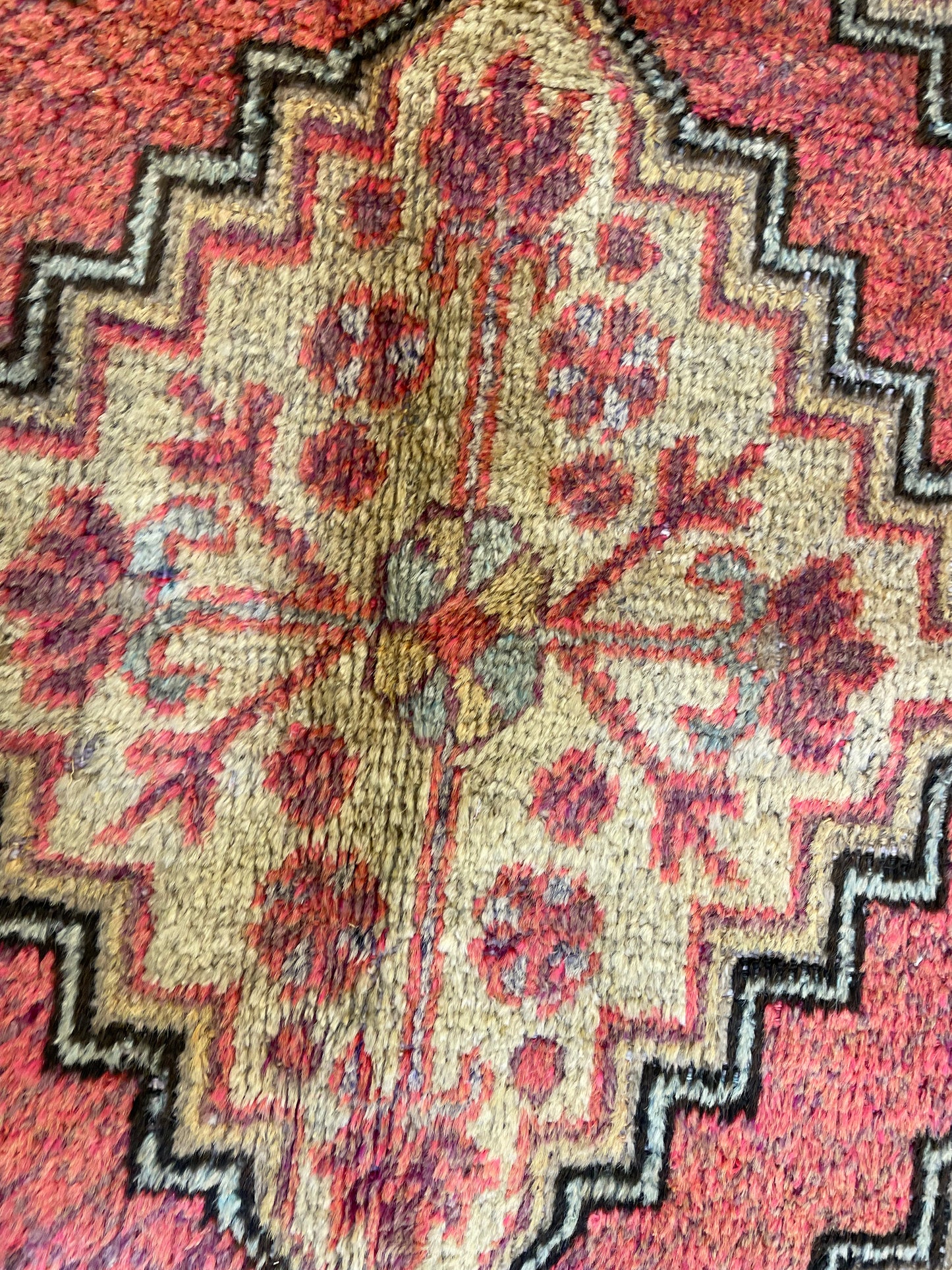 Hand-Knotted Wool Area Rug Antique Khotan Samarkand Collectible 5'6" x 8'3"
