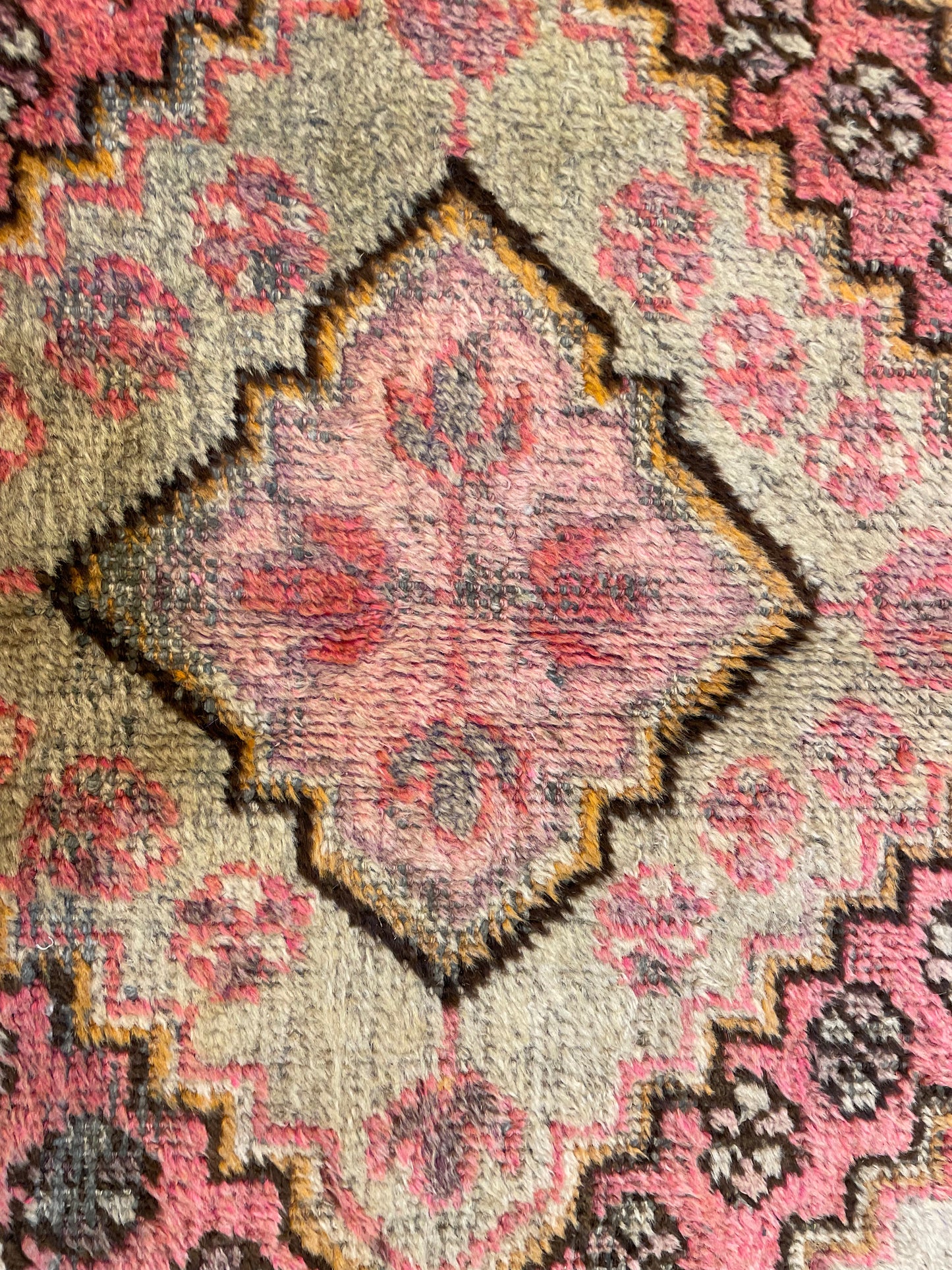 Hand-Knotted Wool Area Rug Antique Khotan Samarkand Collectible 5'3" x 8'11"