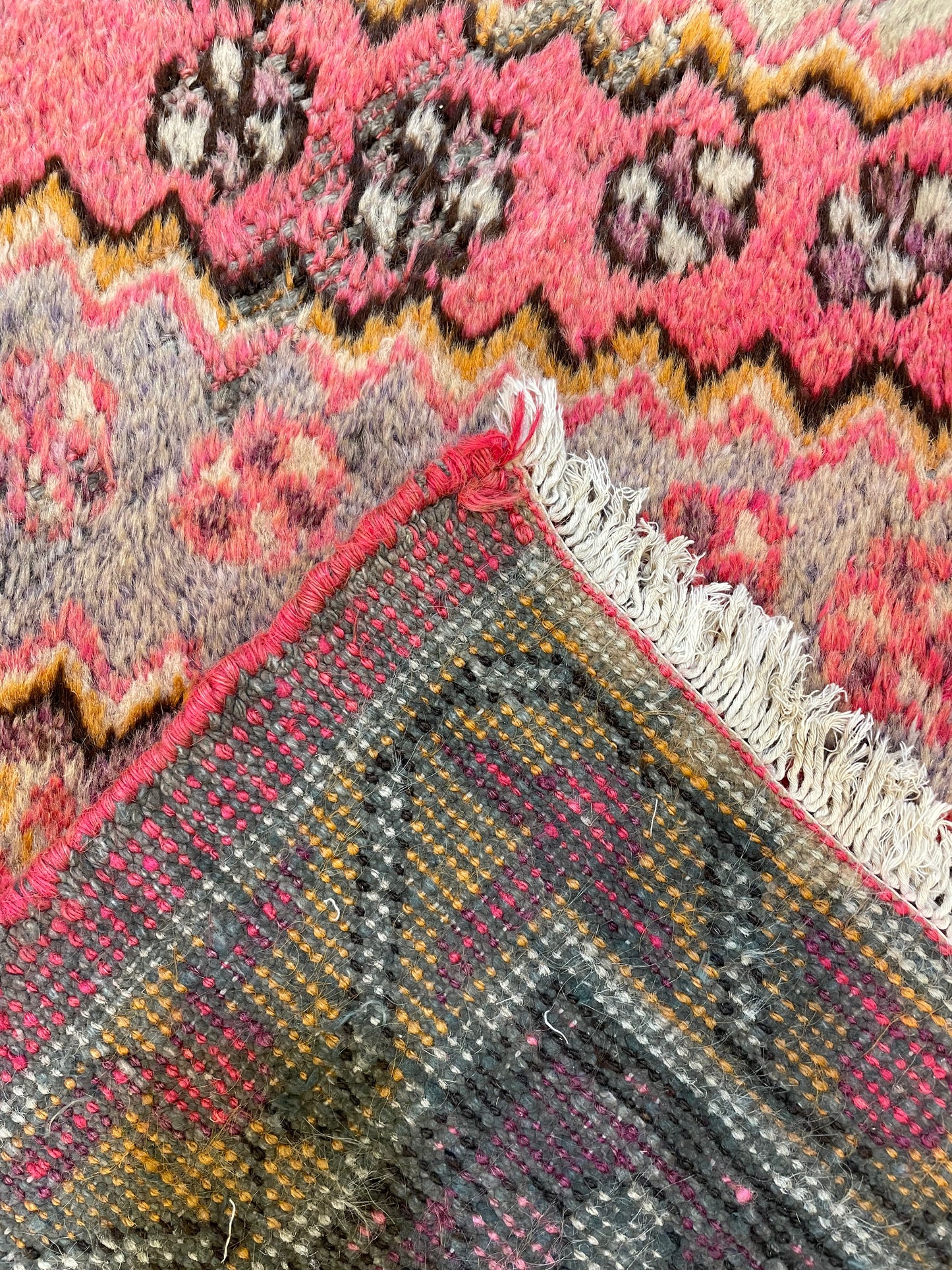 Hand-Knotted Wool Area Rug Antique Khotan Samarkand Collectible 5'3" x 8'11"