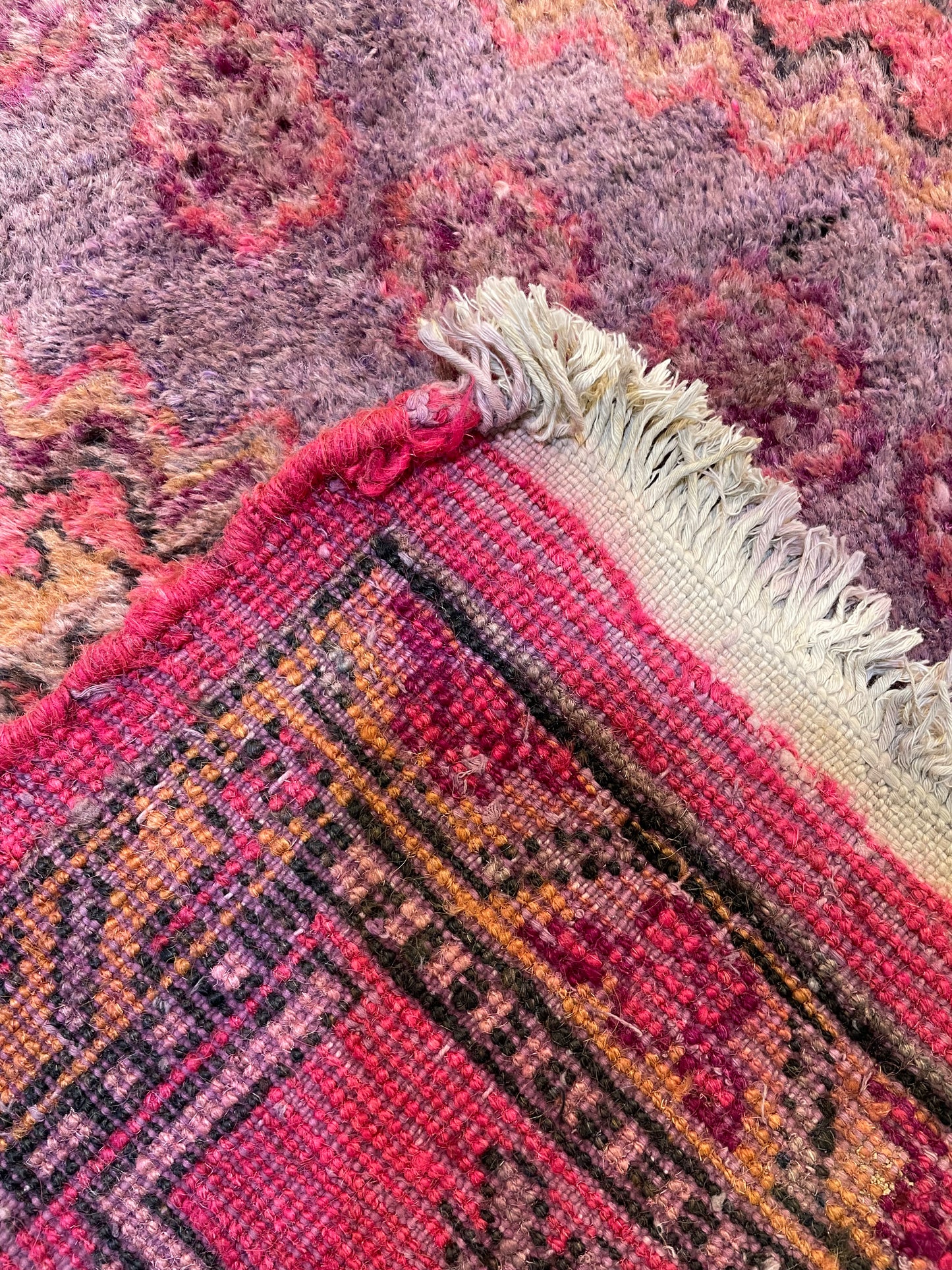 Antique Hand-Knotted Wool Area Rug Khotan Samarkand Collectible 4'8" x 10'3"