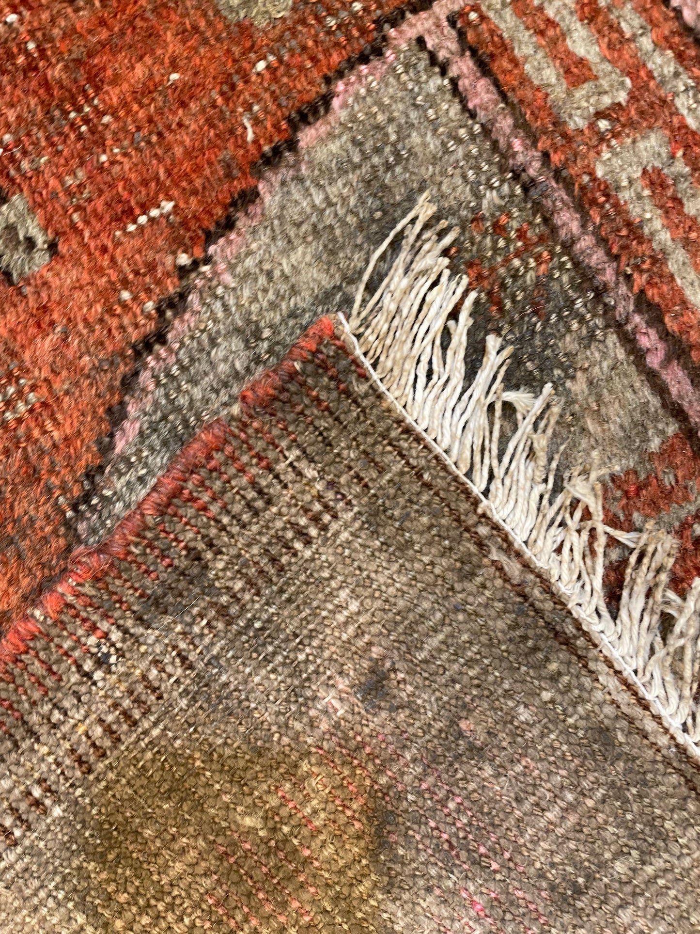 Antique Hand-Knotted Wool Area Rug Khotan Samarkand Collectible 5'1" x 8'3"