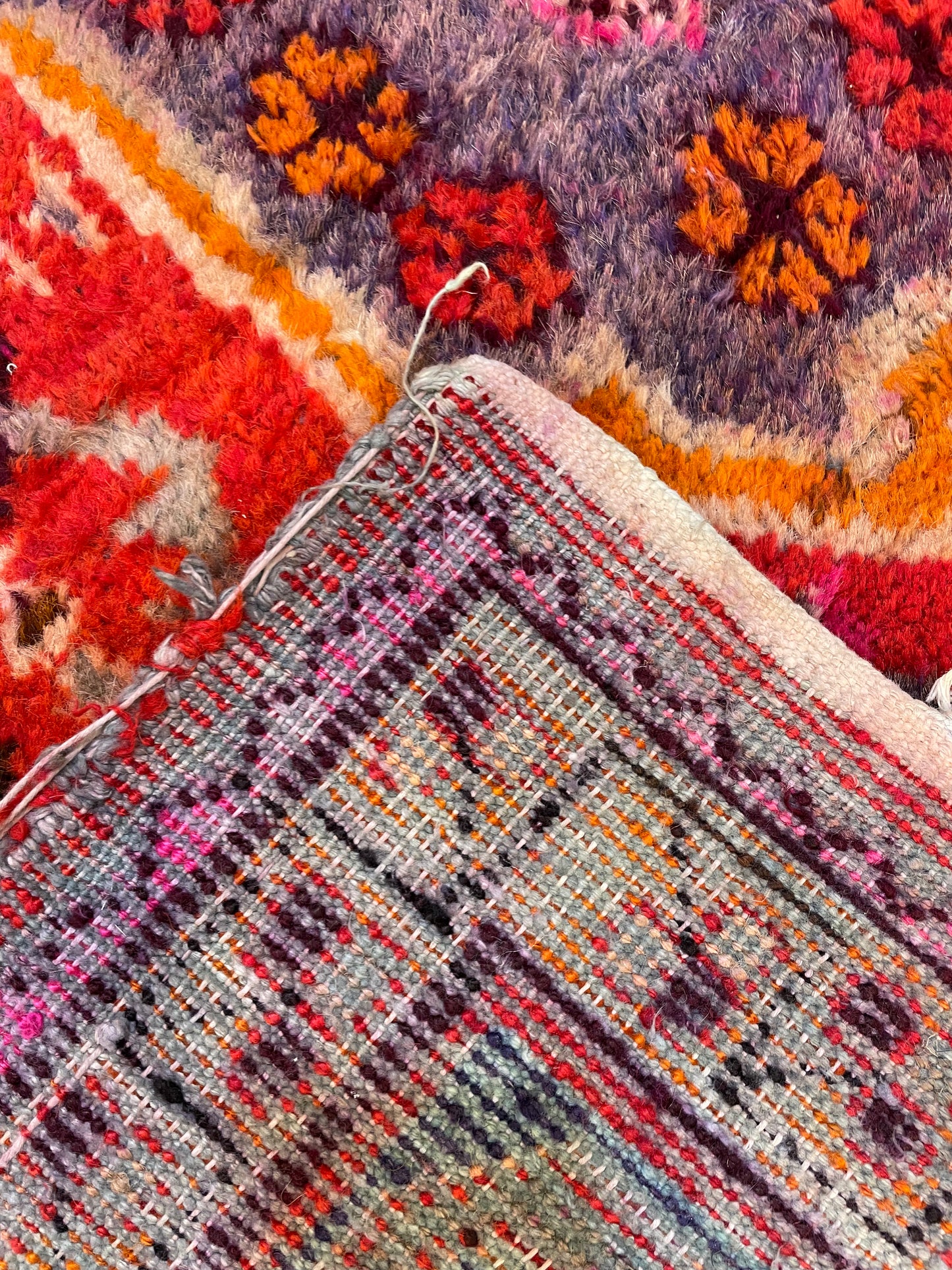 Antique Hand-Knotted Wool Area Rug Khotan Samarkand Collectible 5'3" x 10'8"