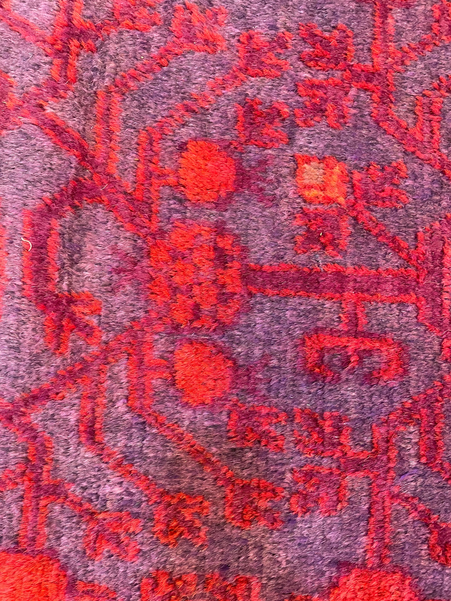 Antique Hand-Knotted Wool Area Rug Khotan Samarkand Collectible 5' x 10'3"