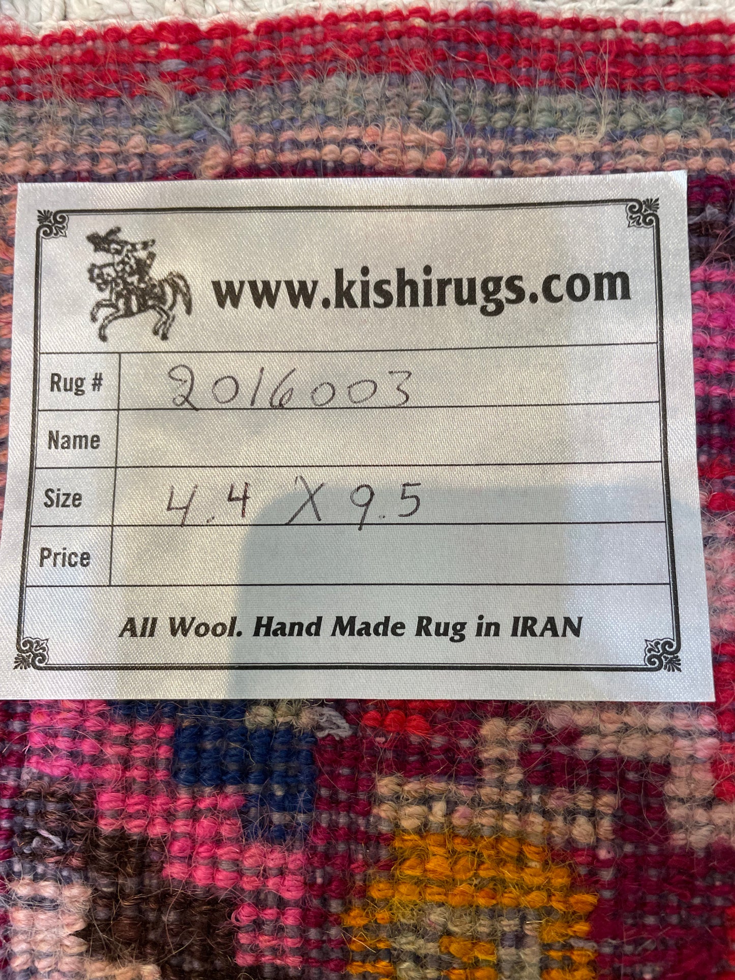 Antique Hand-Knotted Wool Area Rug Khotan Samarkand Collectible 4'4" x 9'5"