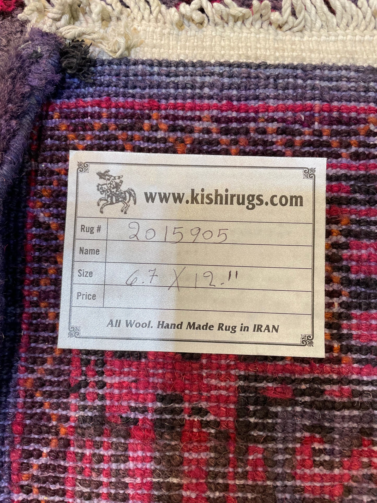 Antique Hand-Knotted Wool Area Rug Khotan Samarkand Collectible 6'7" x 12'11"