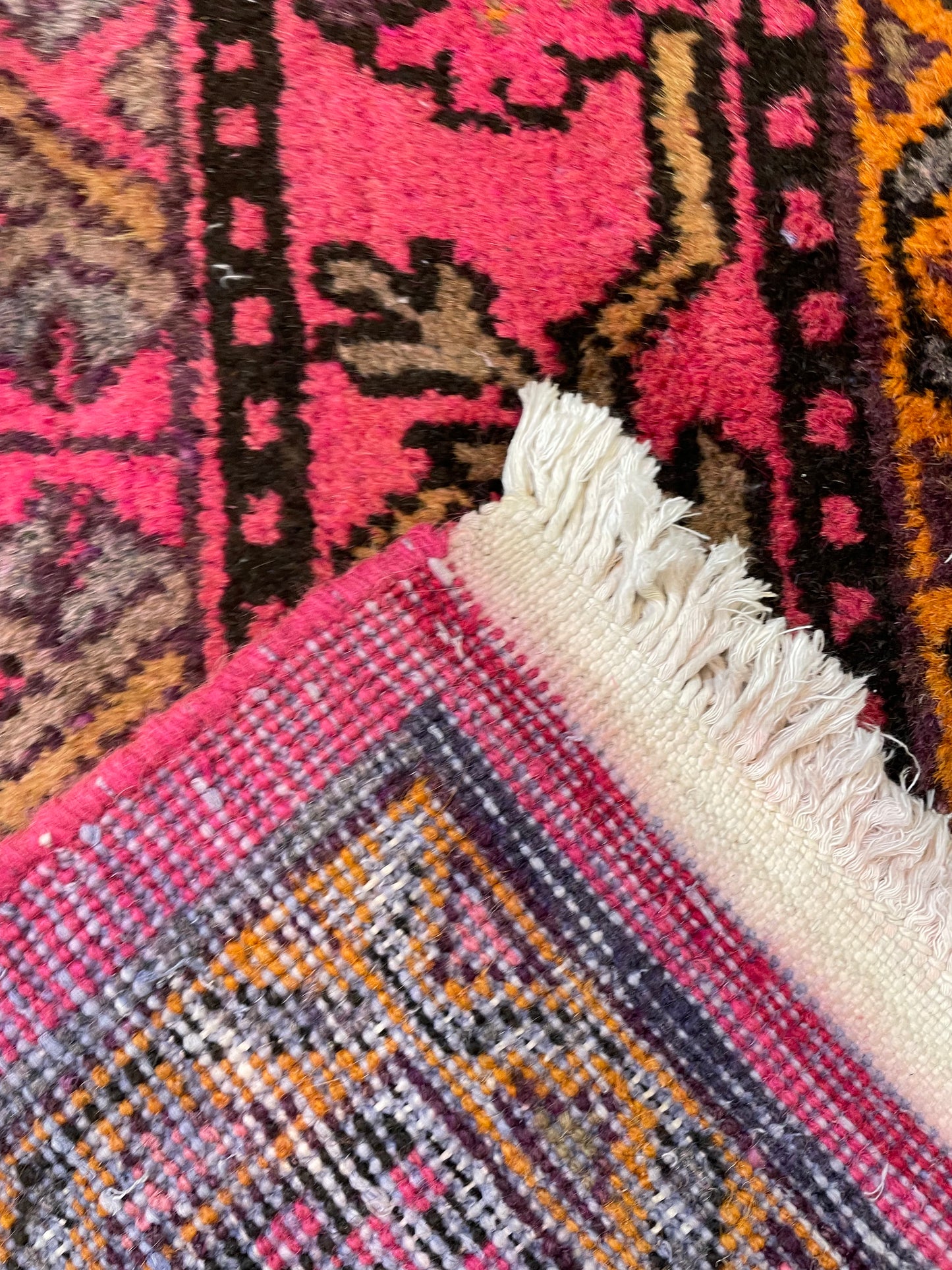 Antique Hand-Knotted Wool Area Rug Khotan Samarkand Collectible 7' x 13'3"