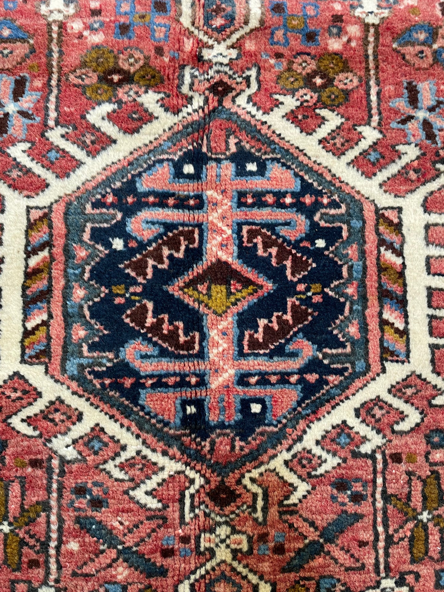 Antique Hand-Knotted Wool Gallery Size Heriz 4'8" x 15'2"