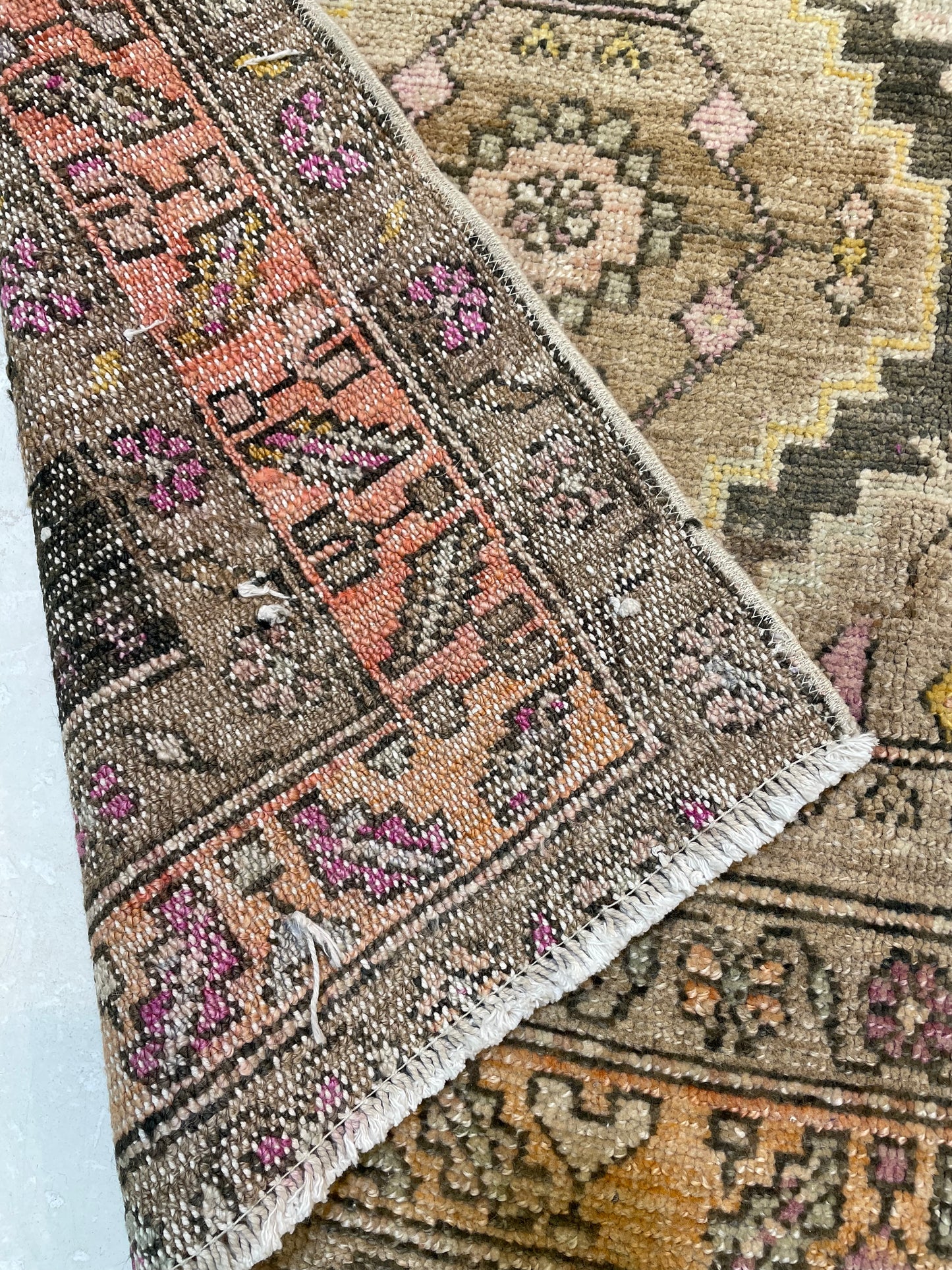 Hand-Knotted Wool Gallery Size Turkish Oushak 4'4" x 12'9"