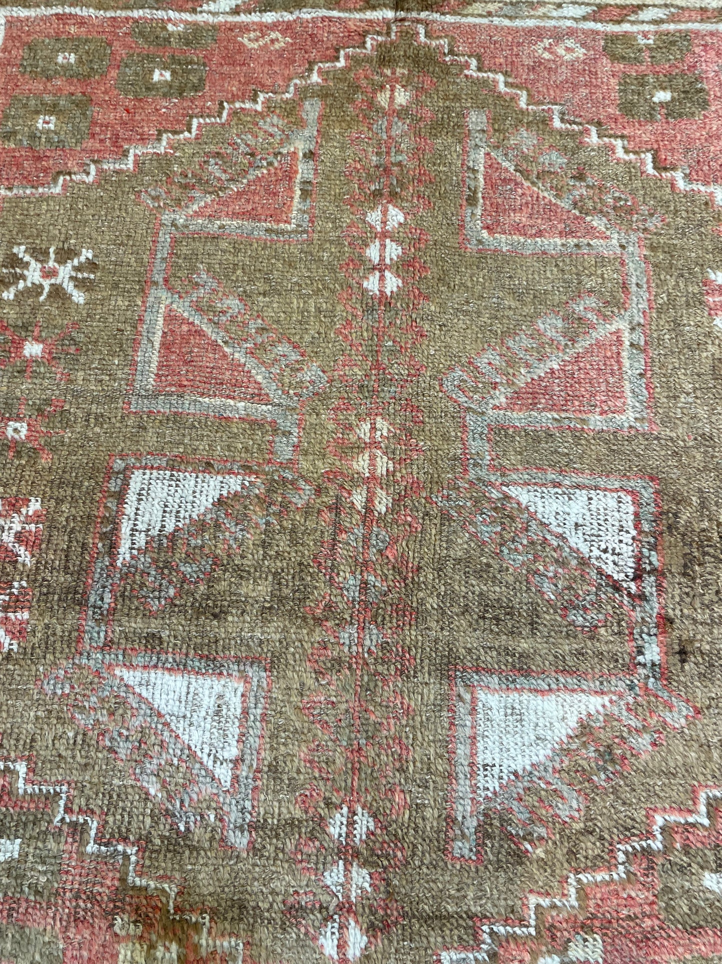 Hand-Knotted Wool Gallery Size Turkish Oushak 4'6" x 10'