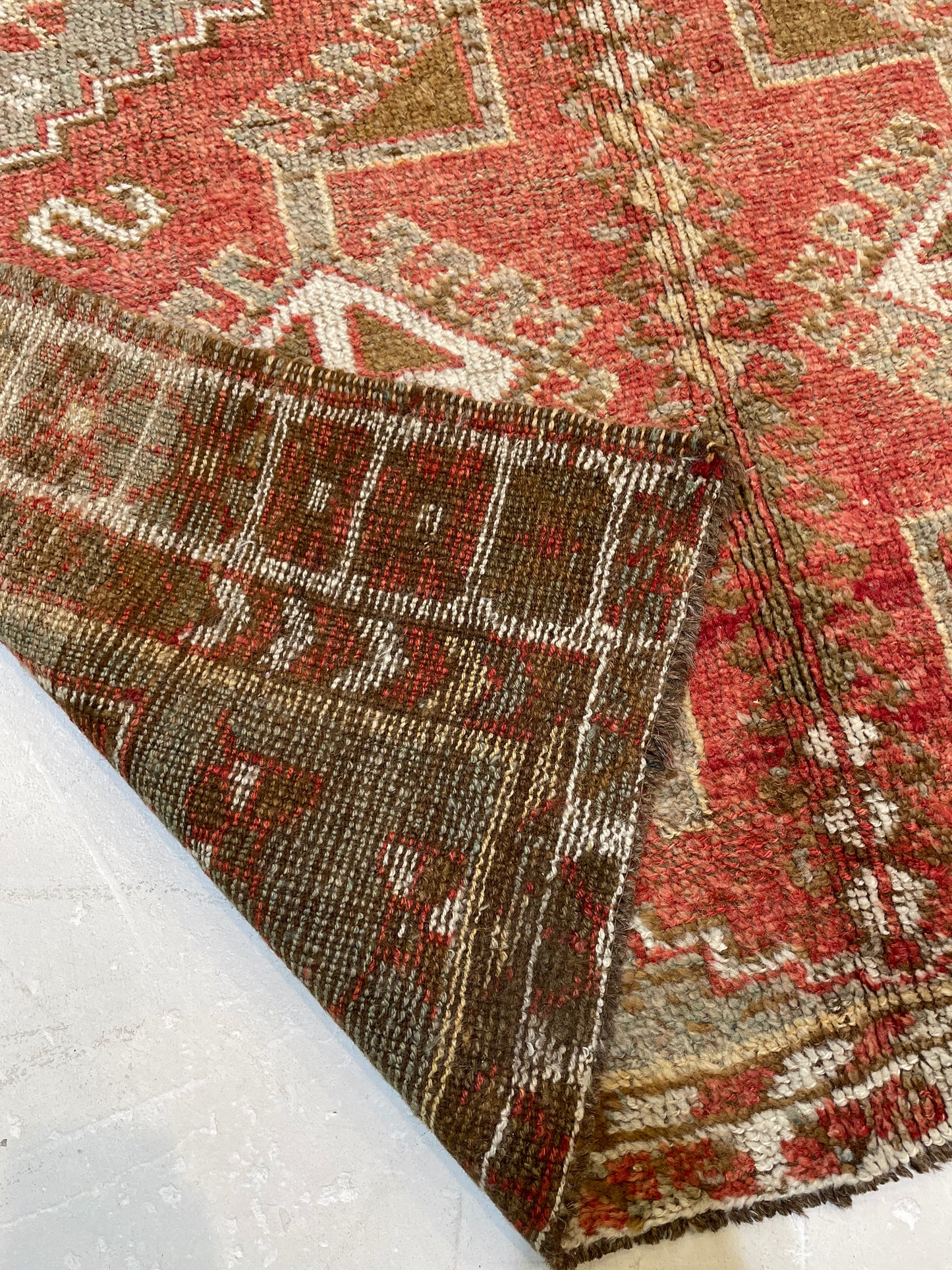 Hand-Knotted Wool Gallery Size Turkish Oushak 4'6" x 10'