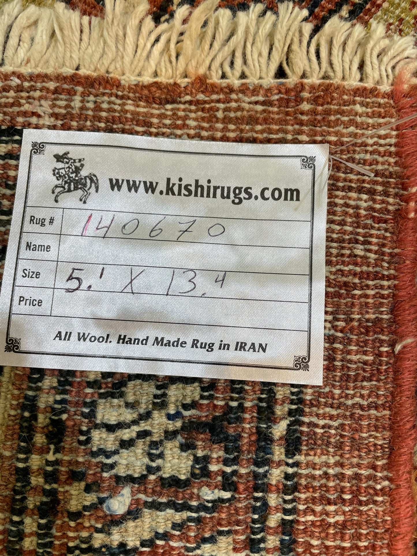 Antique Hand-Knotted Wool Gallery Size Kurdish Malayer Collectible 5'1" x 13'4"