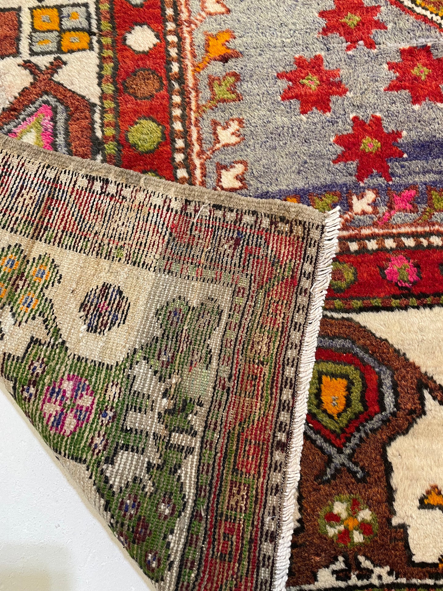 Antique Hand-Knotted Wool Gallery Size Khotan Samarkand Collectible 5'11" x 8'2"