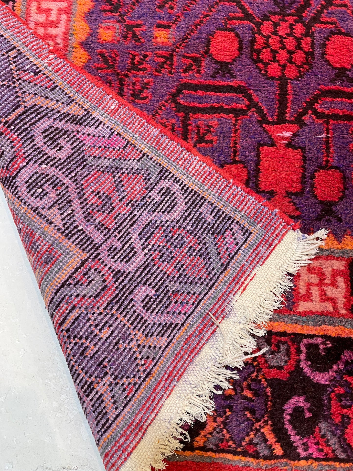 Antique Hand-Knotted Wool Gallery Size Khotan Samarkand Collectible 5'6" x 10'11"