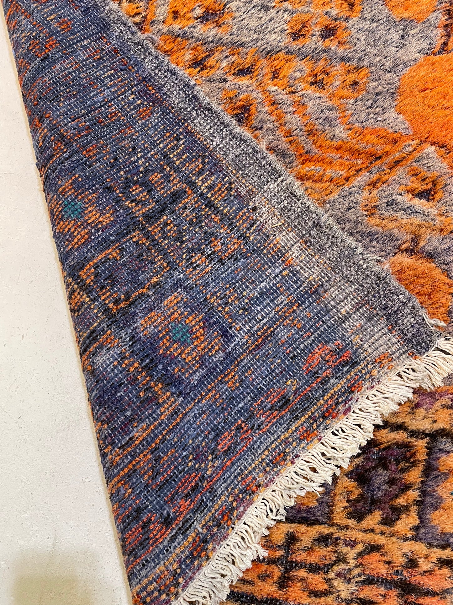 Antique Hand-Knotted Wool Gallery Size Khotan Samarkand Collectible 6' x 10'4"