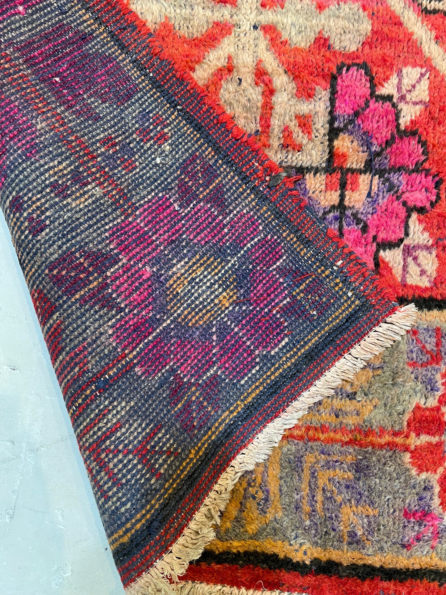 Antique Hand-Knotted Wool Gallery Size Khotan Samarkand Collectible 5'3" x 10'8"