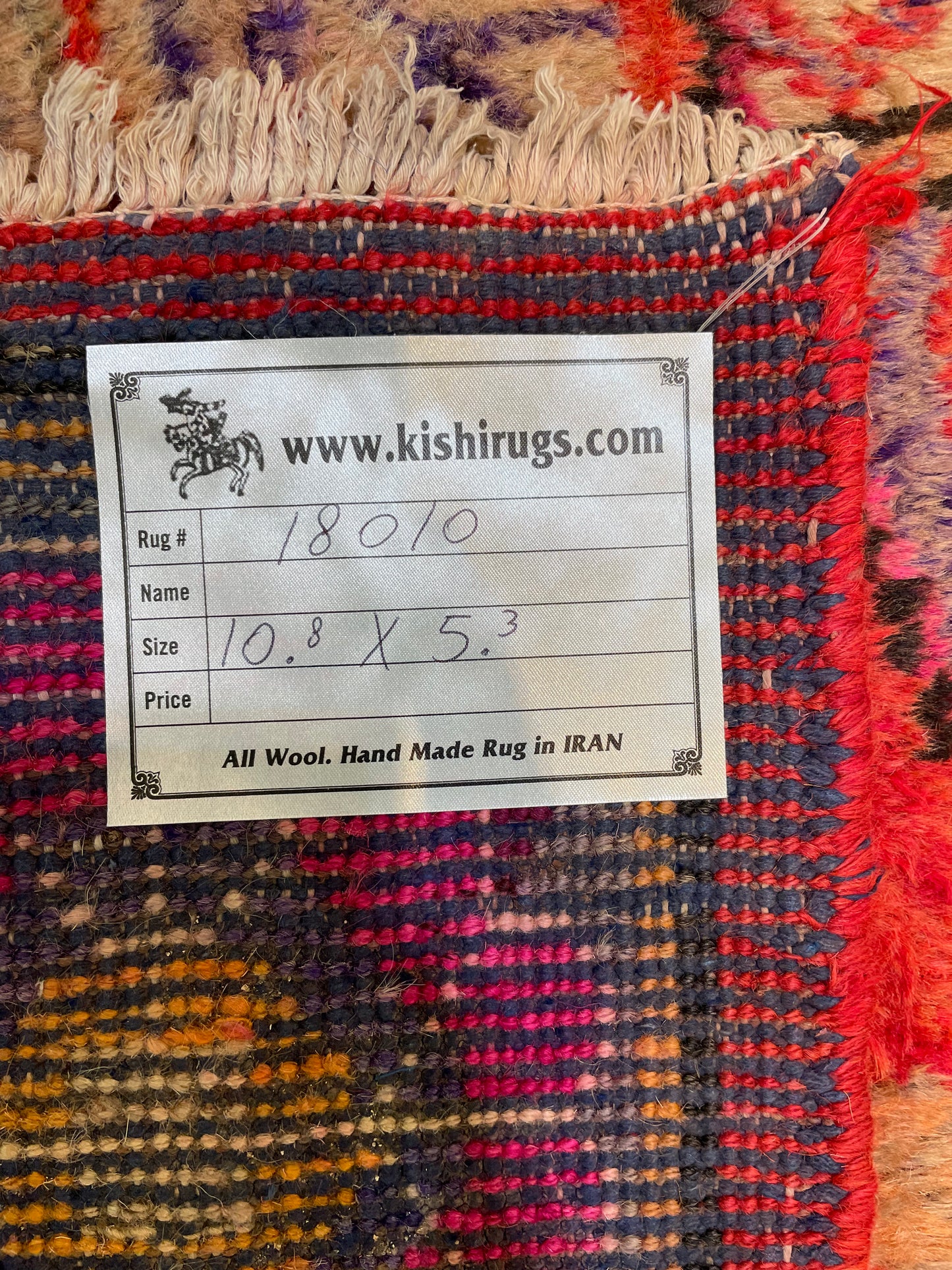 Antique Hand-Knotted Wool Gallery Size Khotan Samarkand Collectible 5'3" x 10'8"