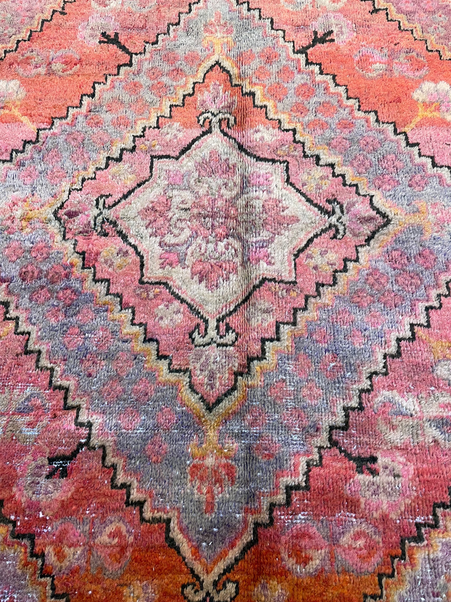 Antique Hand-Knotted Wool Gallery Size Khotan Samarkand Collectible 5'4" x 10'