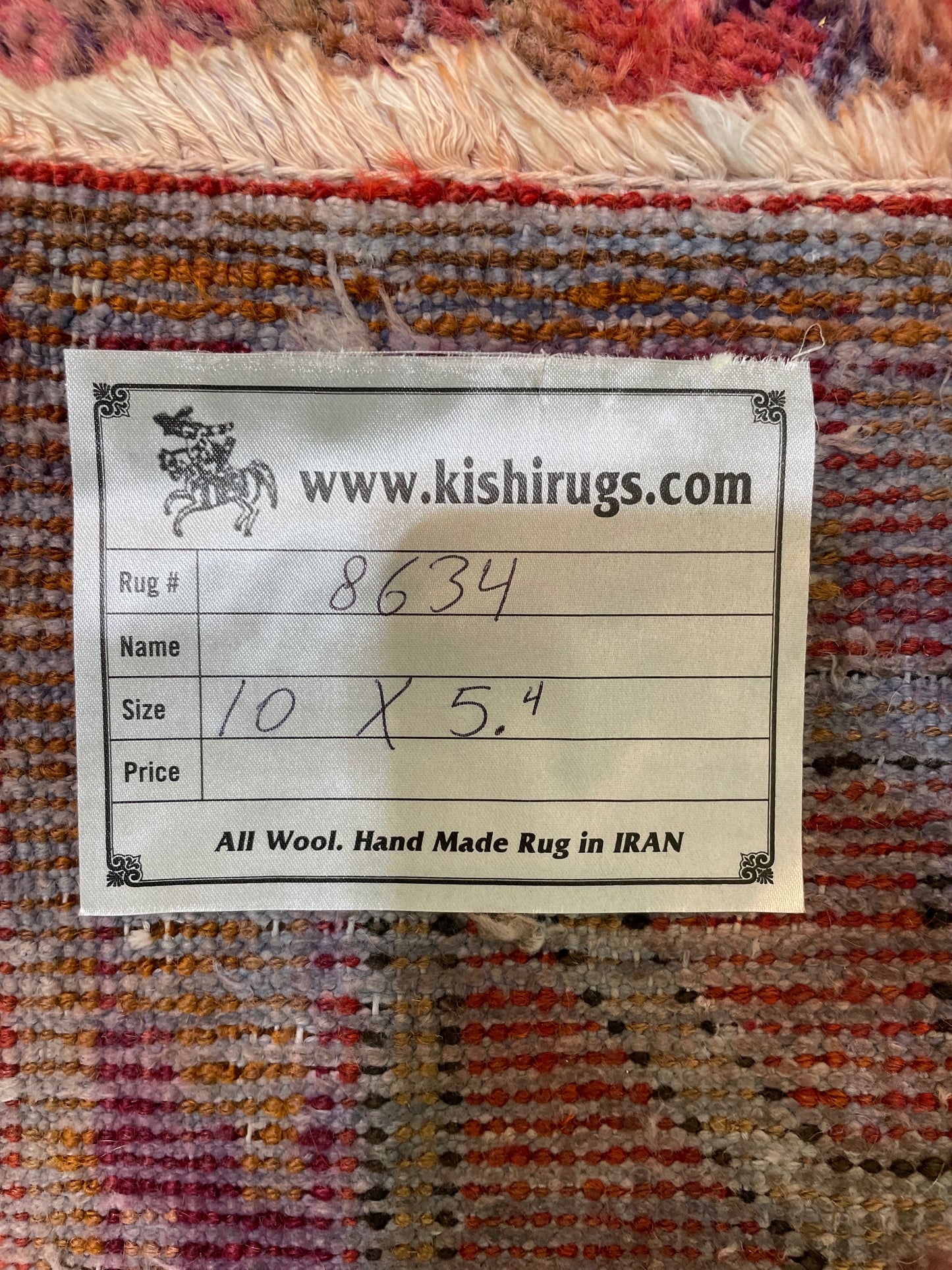 Antique Hand-Knotted Wool Gallery Size Khotan Samarkand Collectible 5'4" x 10'
