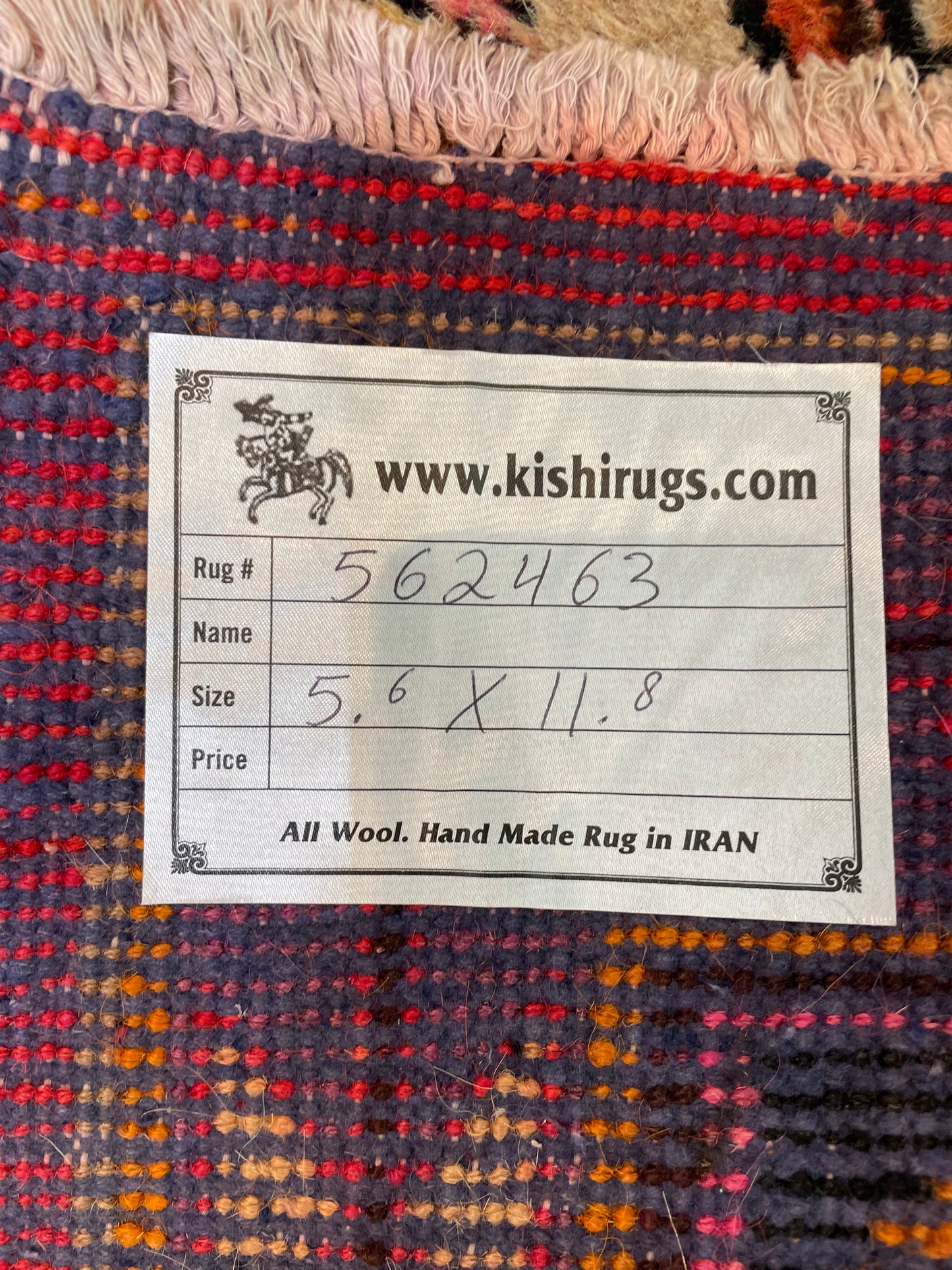 Antique Hand-Knotted Wool Gallery Size Khotan Samarkand Collectible 5'6" x 11'8"