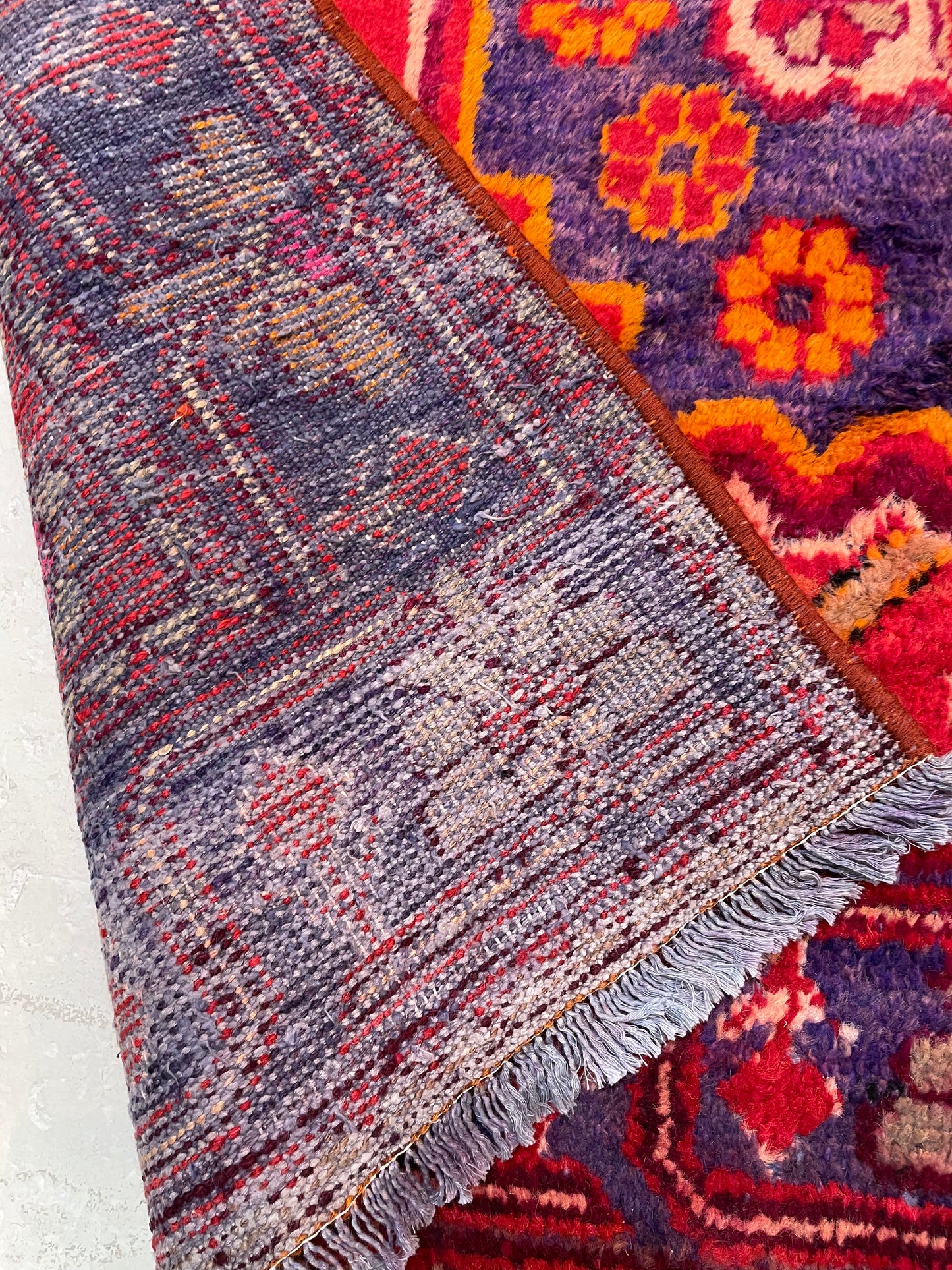 Antique Hand-Knotted Wool Gallery Size Khotan Samarkand Collectible 4'3" x 9'7"