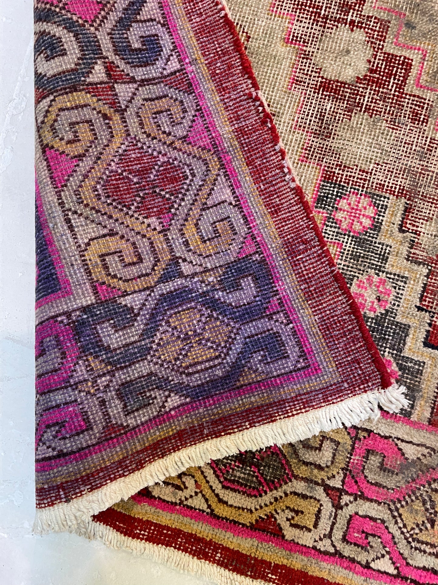 Antique Hand-Knotted Wool Gallery Size Khotan Samarkand Collectible 4'9" x 9'3"