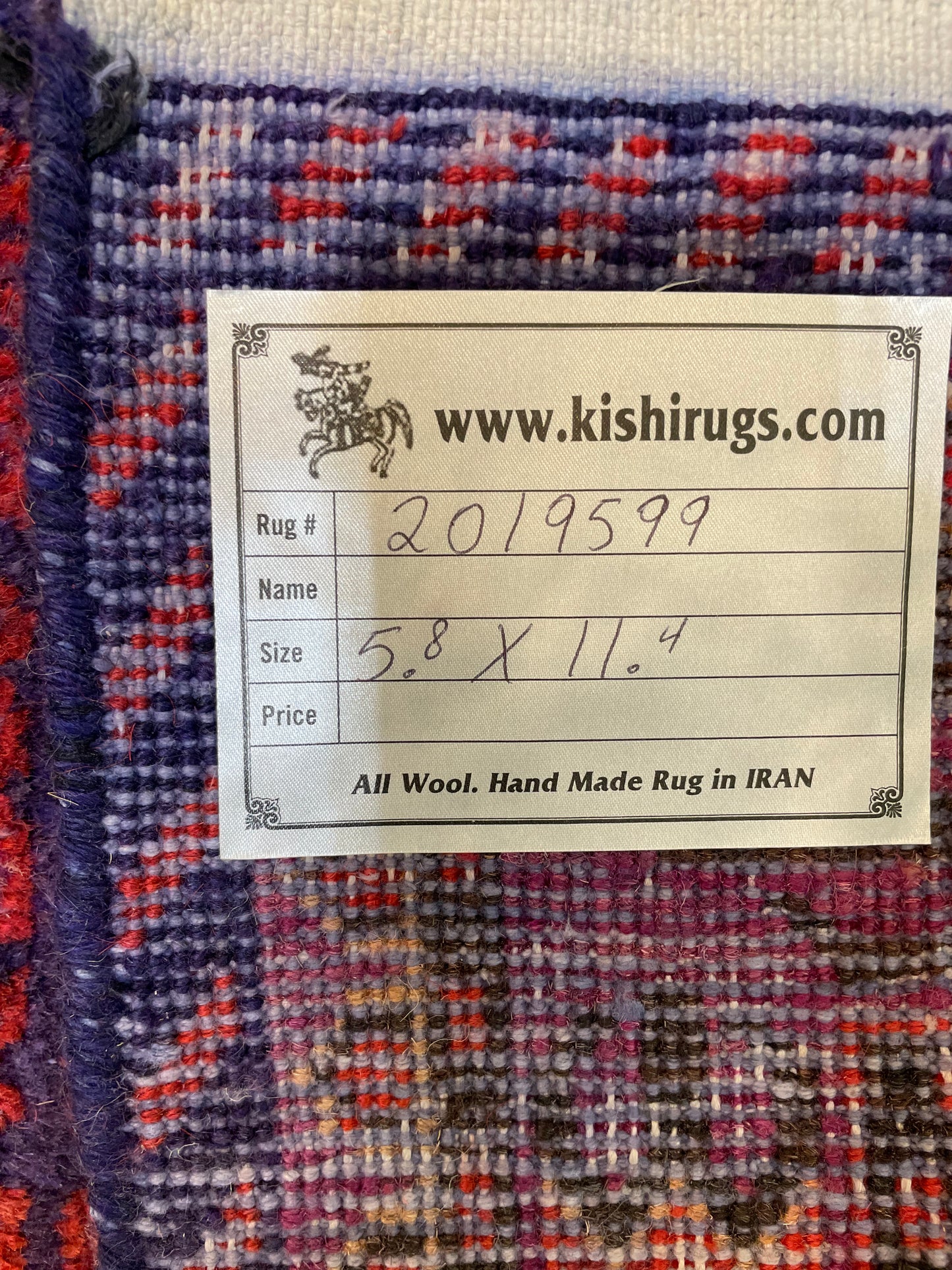 Antique Hand-Knotted Wool Gallery Size Khotan Samarkand Collectible 5'8" x 11'4"