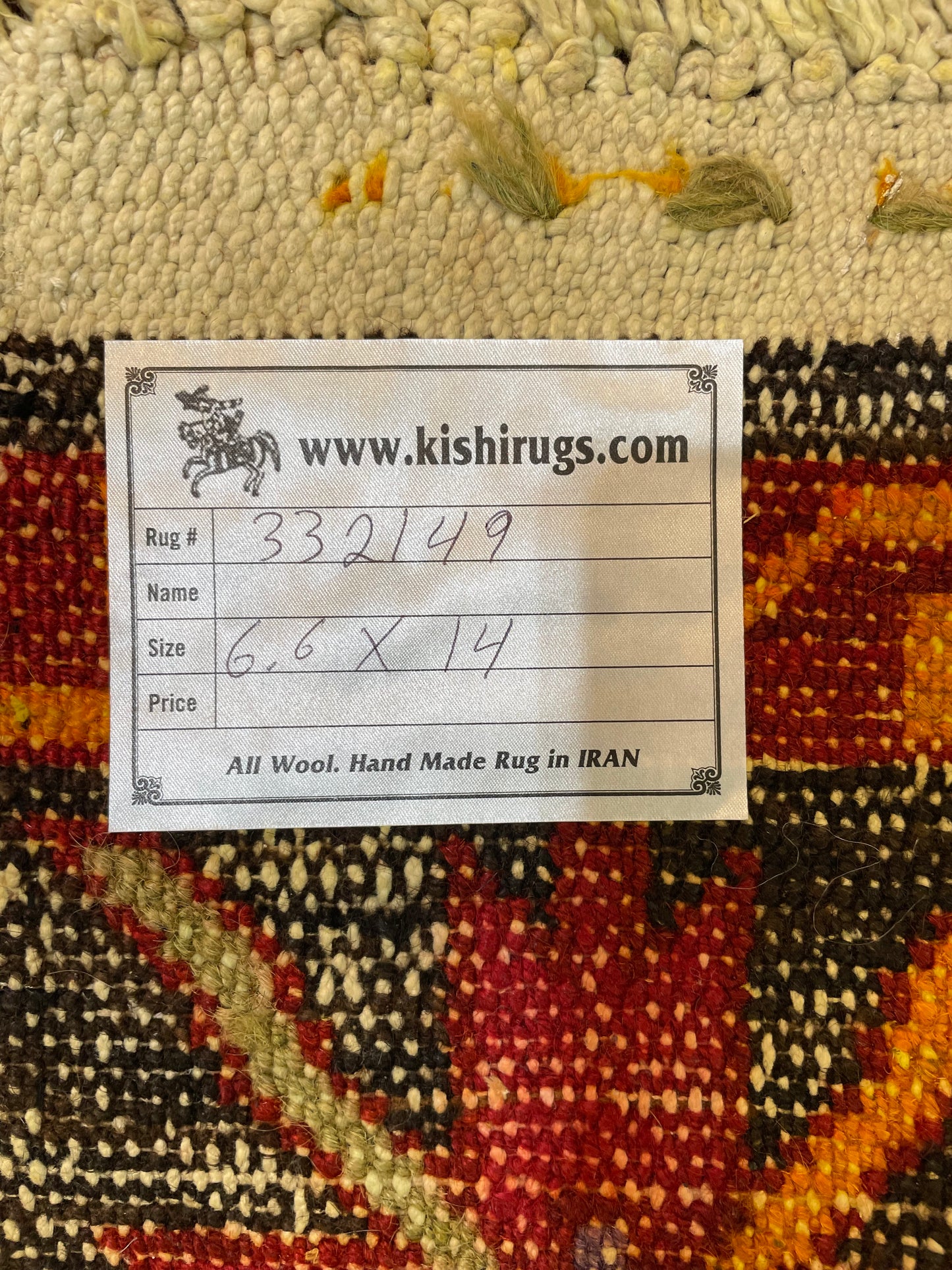Antique Hand-Knotted Wool Gallery Size Khotan Samarkand Collectible 6'6" x 14'