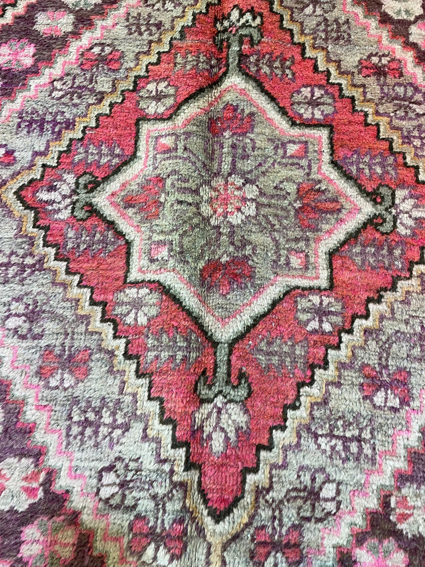 Antique Hand-Knotted Wool Gallery Size Khotan Samarkand Collectible 5'10" x 12'5"