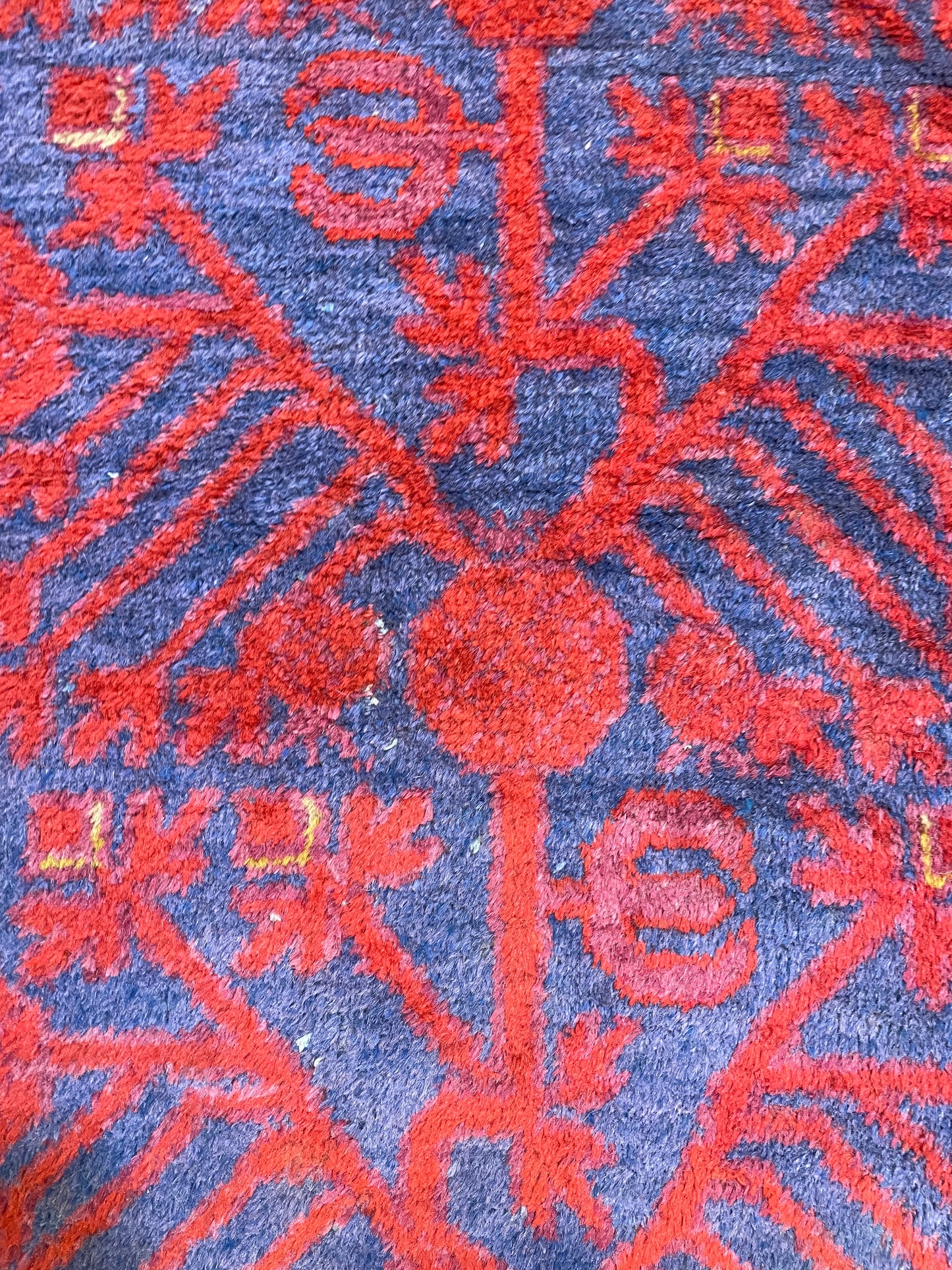 Antique Hand-Knotted Wool Gallery Size Khotan Samarkand Collectible 6'6" x 12'9"