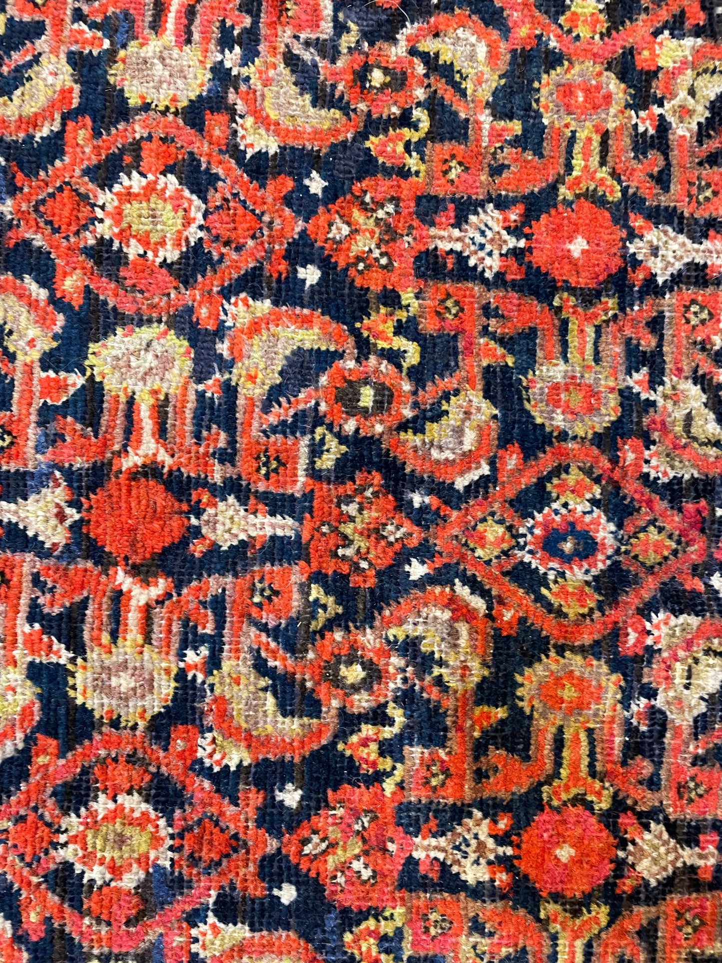 Antique Hand-Knotted Wool Gallery Size Kurdish Malayer Collectible 4'2" x 22'8"