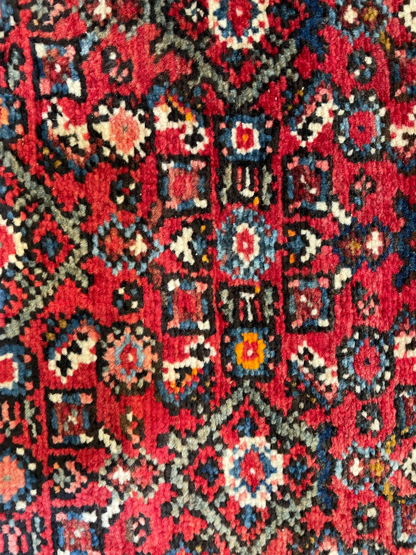 Antique Hand-Knotted Wool Gallery Size Hamedan 3'6" x 16'7"